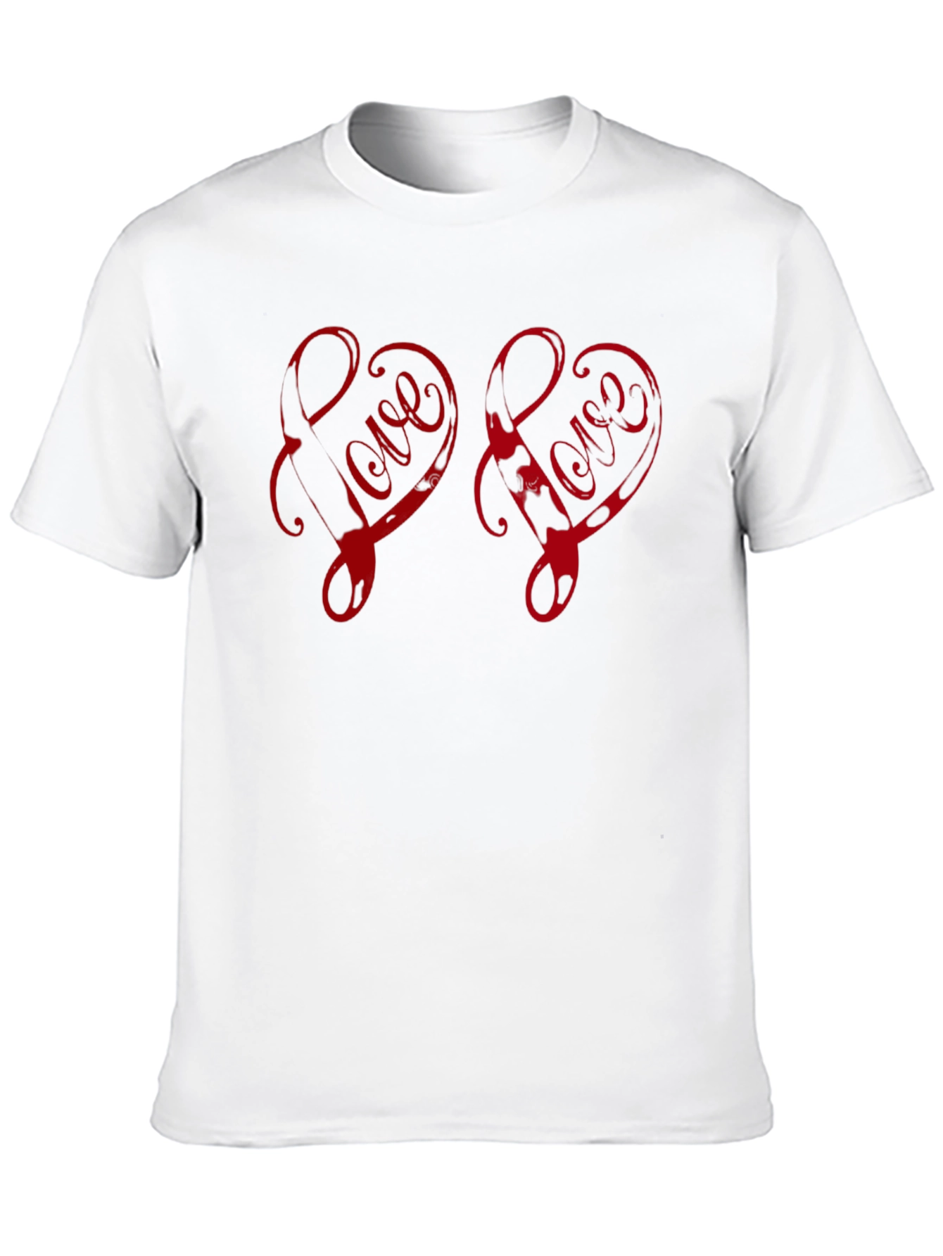 Love Heart Black T-Shirt