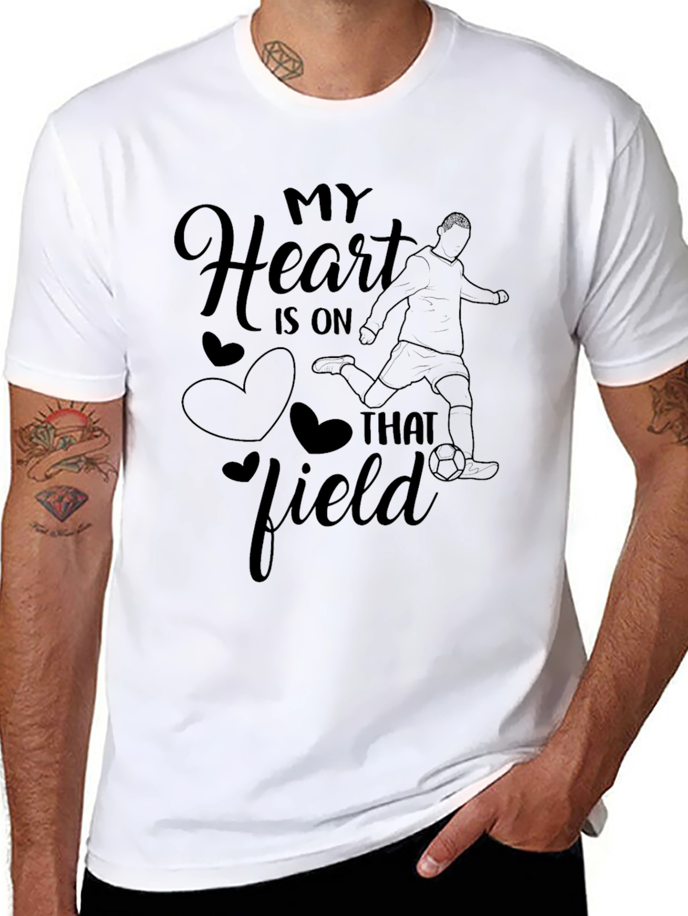 My Heart is On That Field Soccer T-Shirt