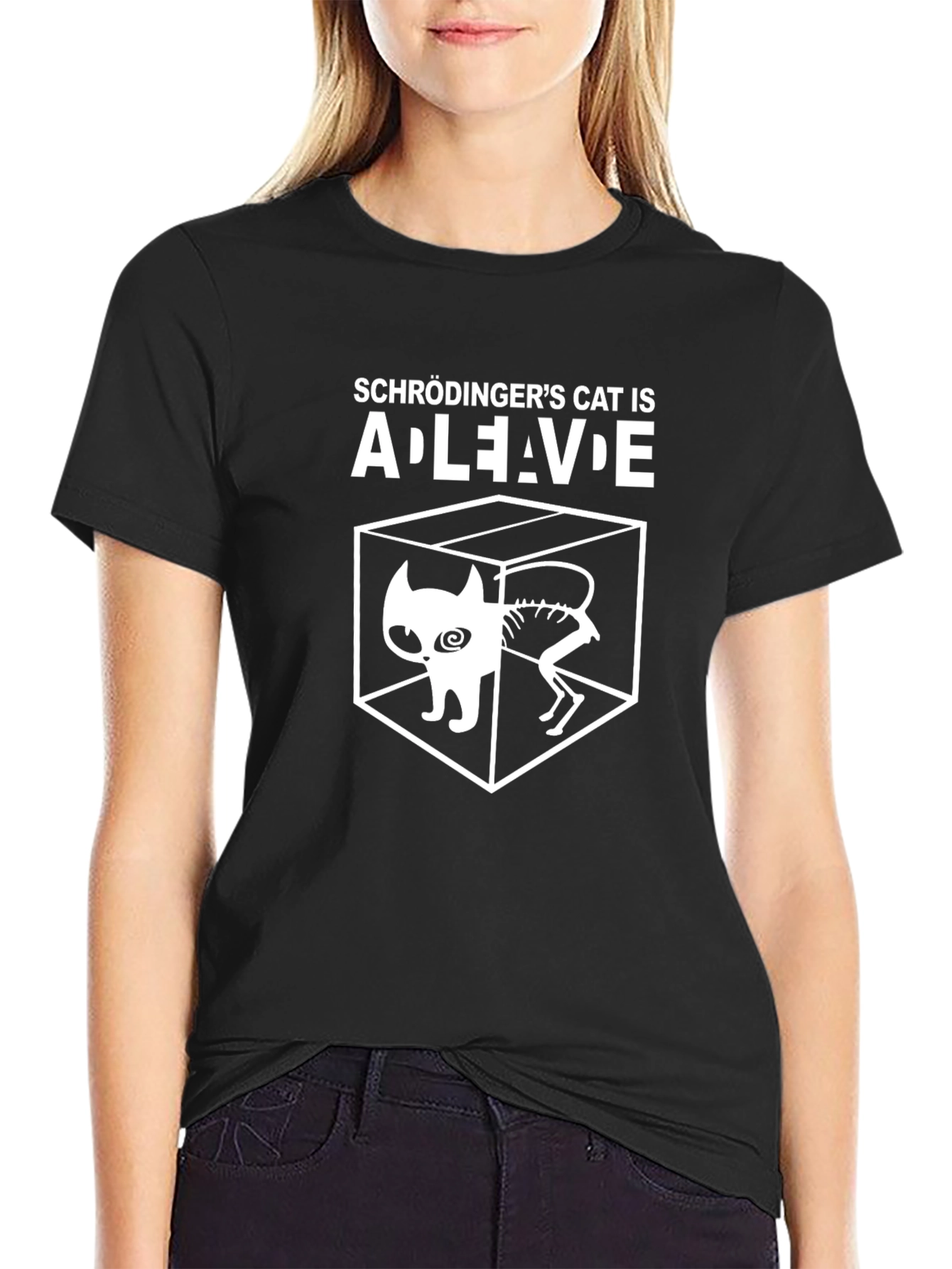 Schrödingers Cat T-Shirt - Alive and Dead