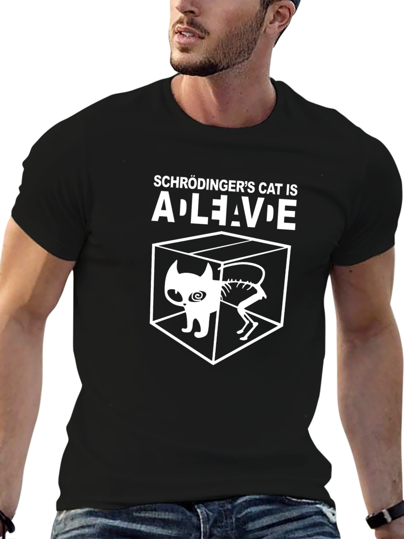 Schrödingers Cat T-Shirt - Alive and Dead