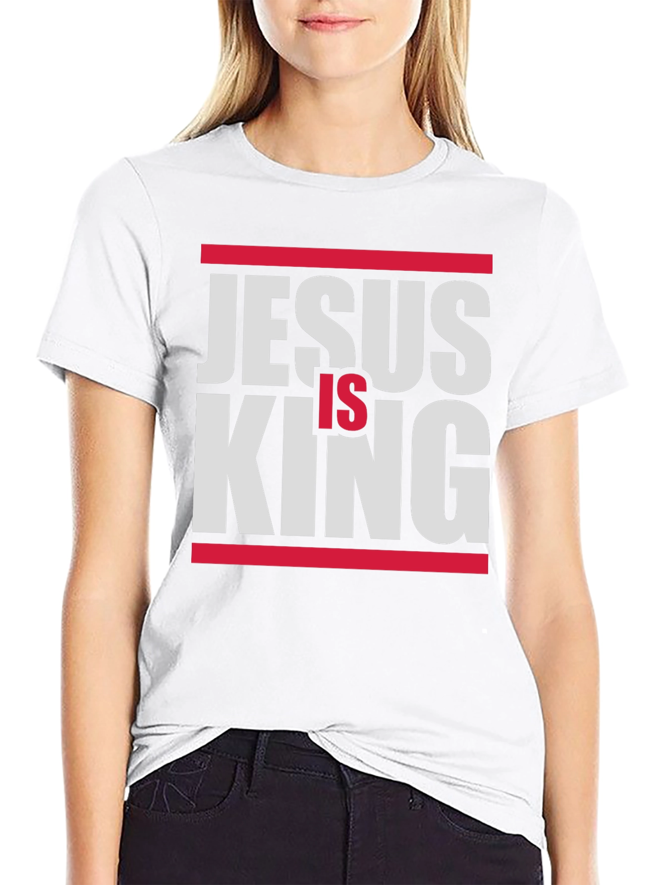 Jesus is King Graphic Tee - Stylish Christian T-Shirt