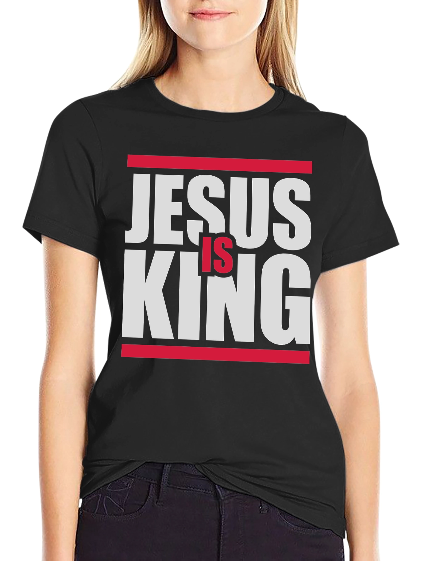 Jesus is King Graphic Tee - Stylish Christian T-Shirt