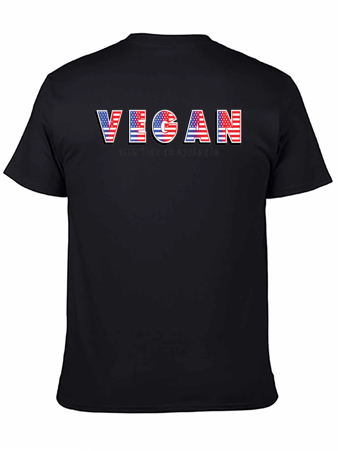 Vegan American Apple Pie Patriotic T-Shirt