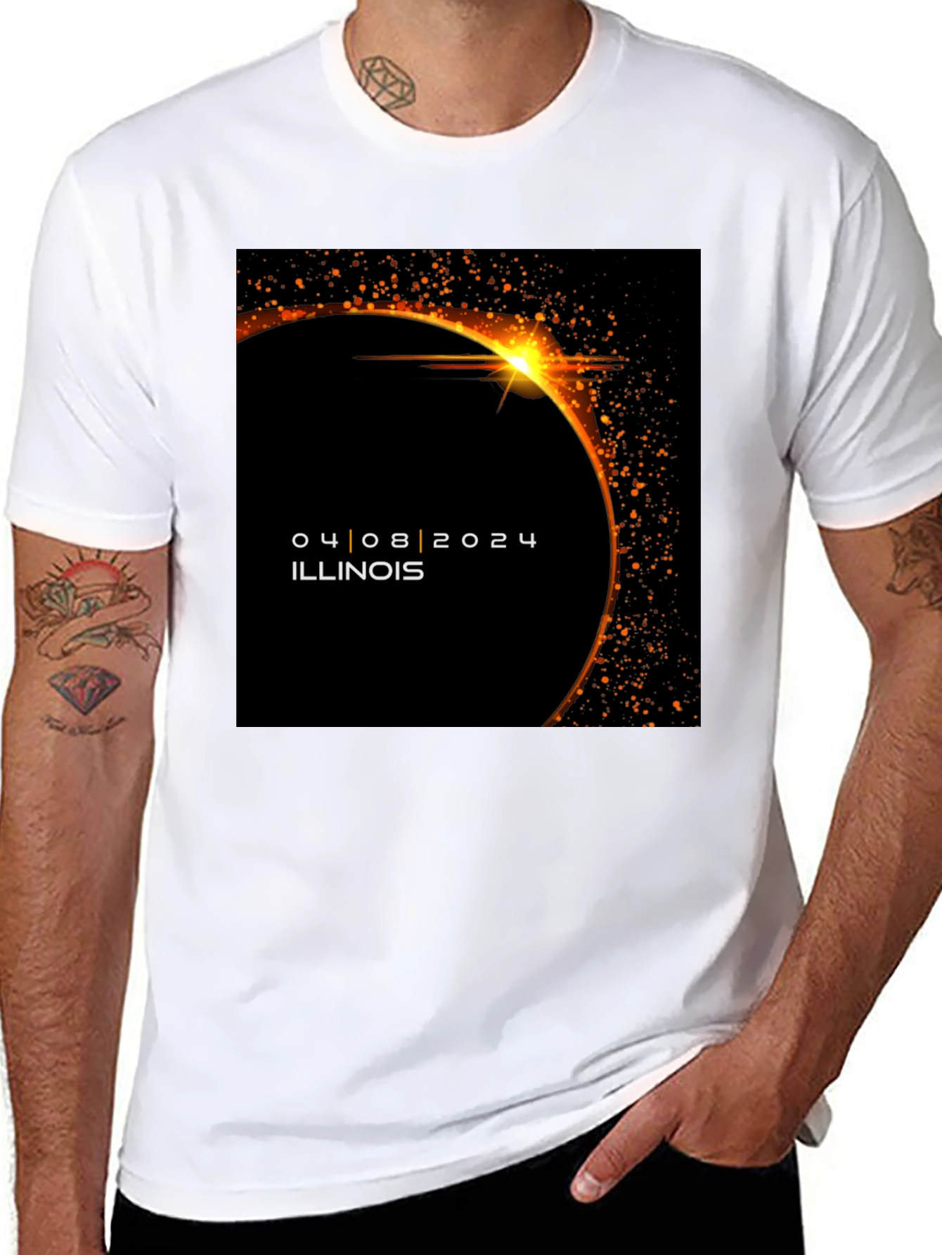 Illinois Eclipse T-Shirt - April 8 2024
