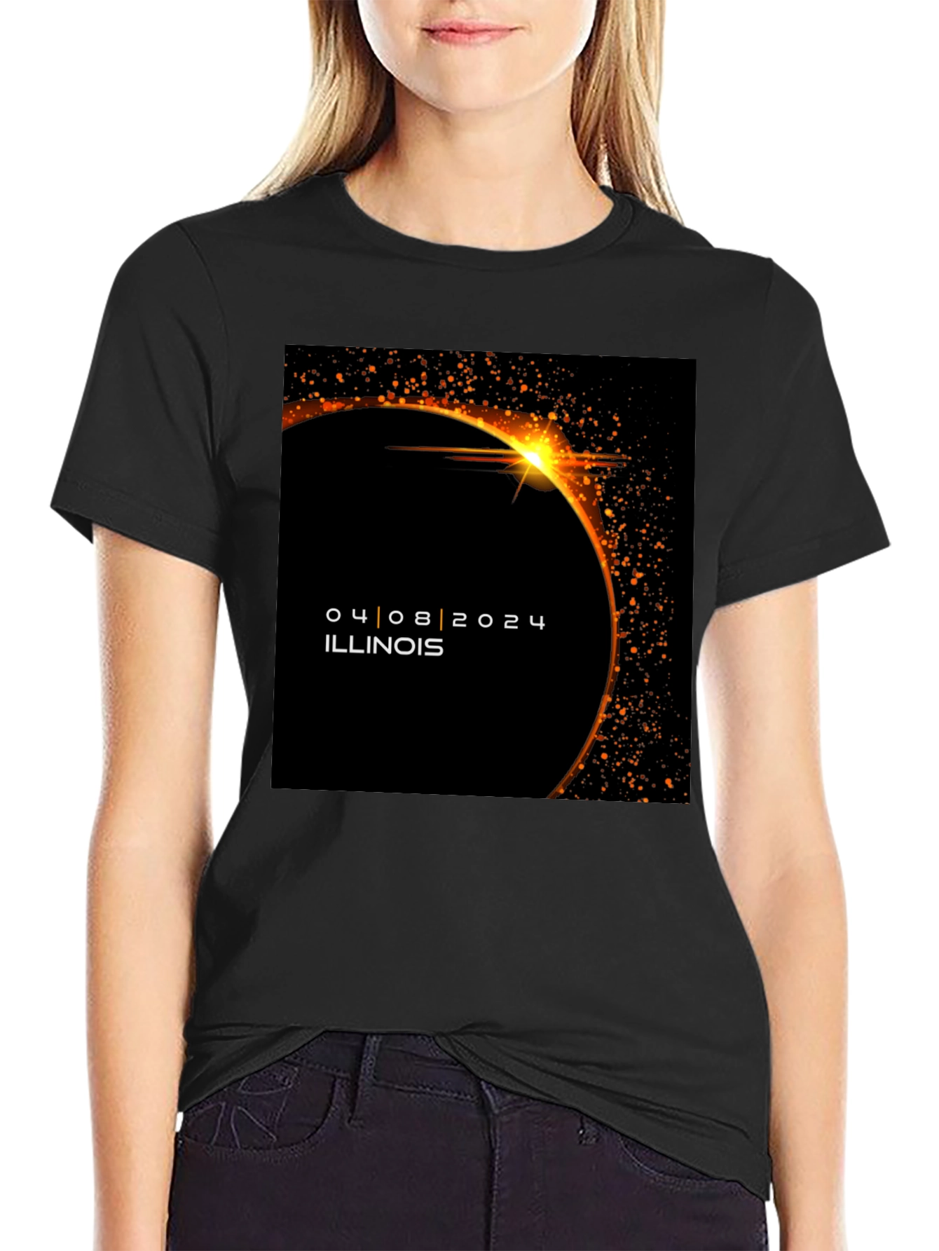 Illinois Eclipse T-Shirt - April 8 2024