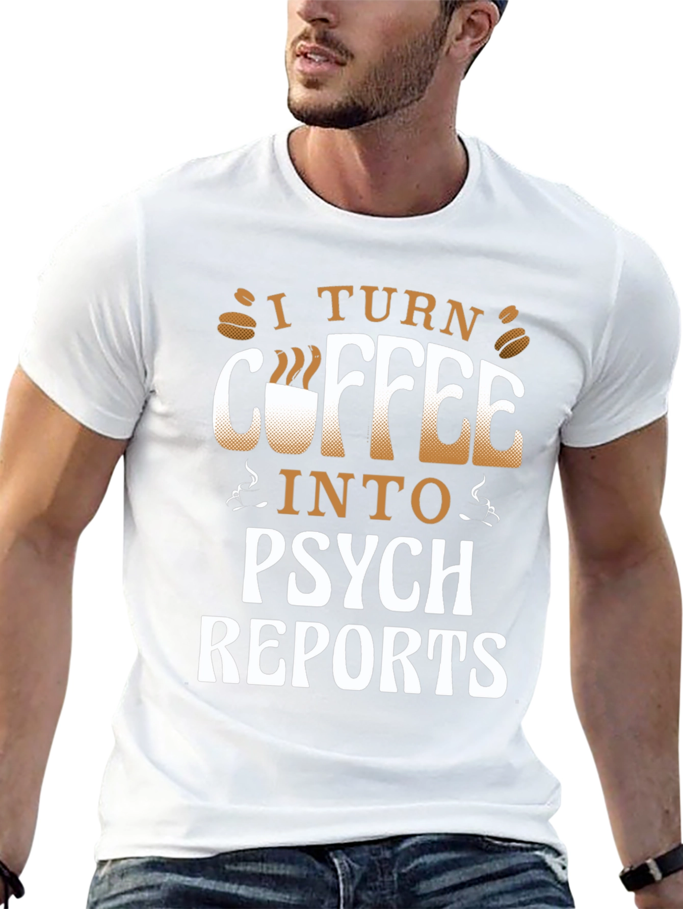 Coffee to Psych Reports Graphic Tee