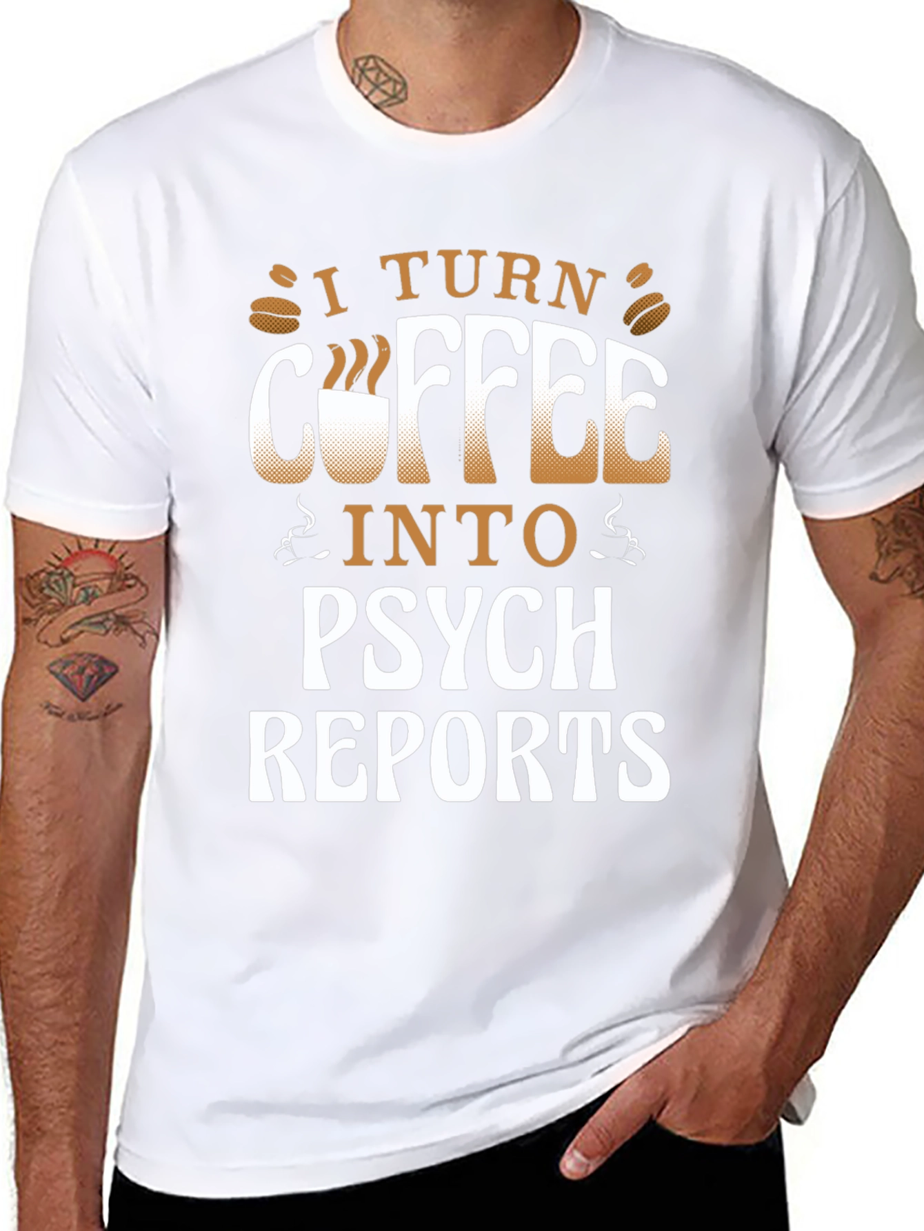 Coffee to Psych Reports Graphic Tee