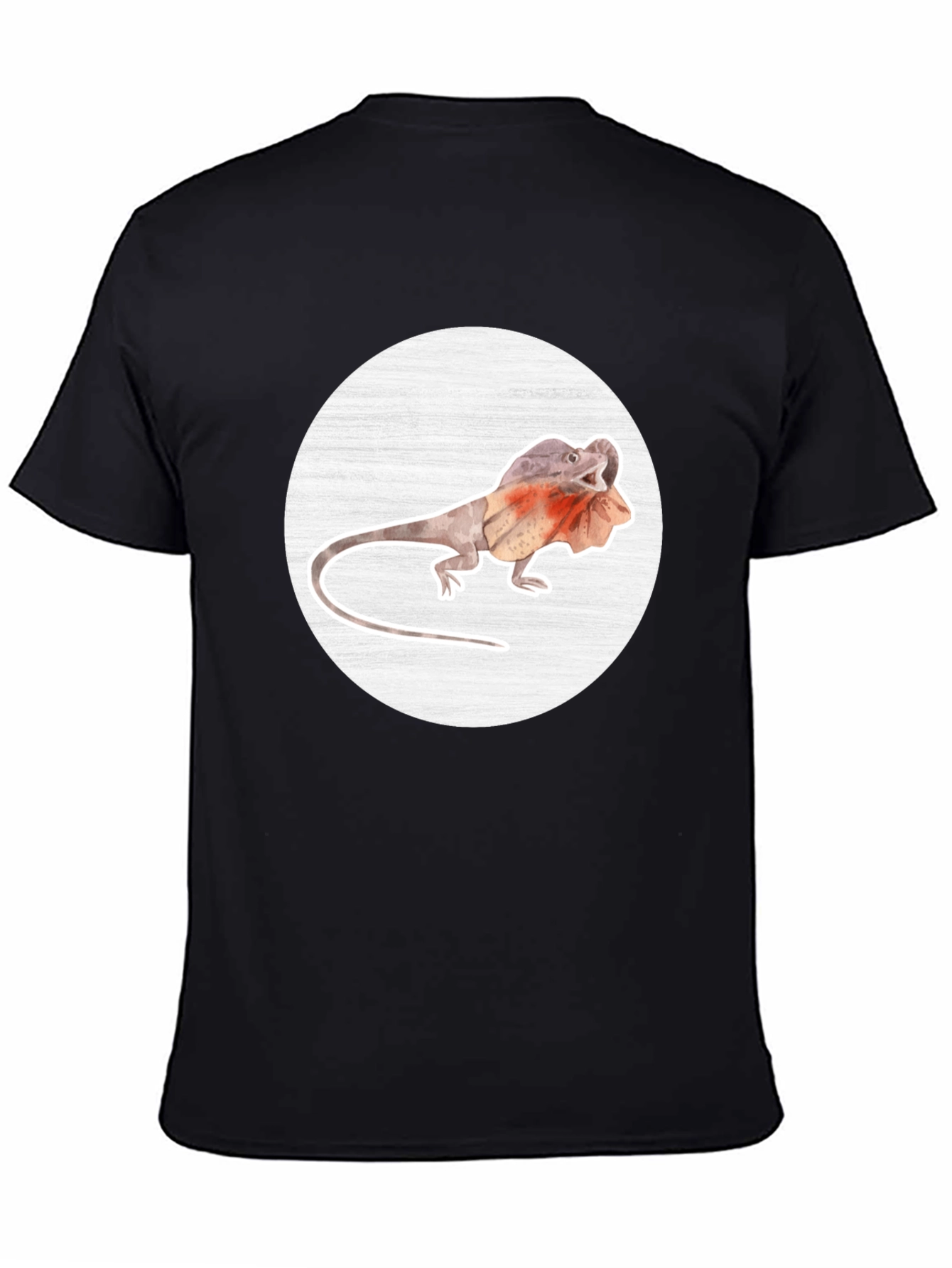 Frilled-Neck Lizard Graphic Tee - Unique Animal T-Shirt