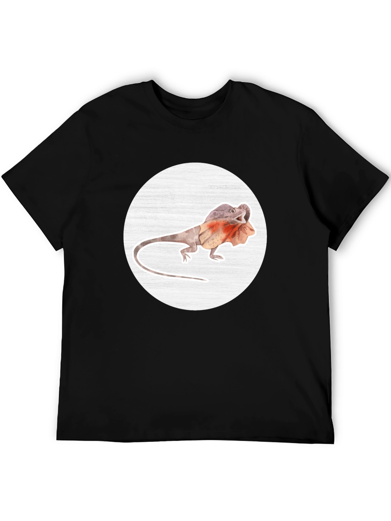 Frilled-Neck Lizard Graphic Tee - Unique Animal T-Shirt