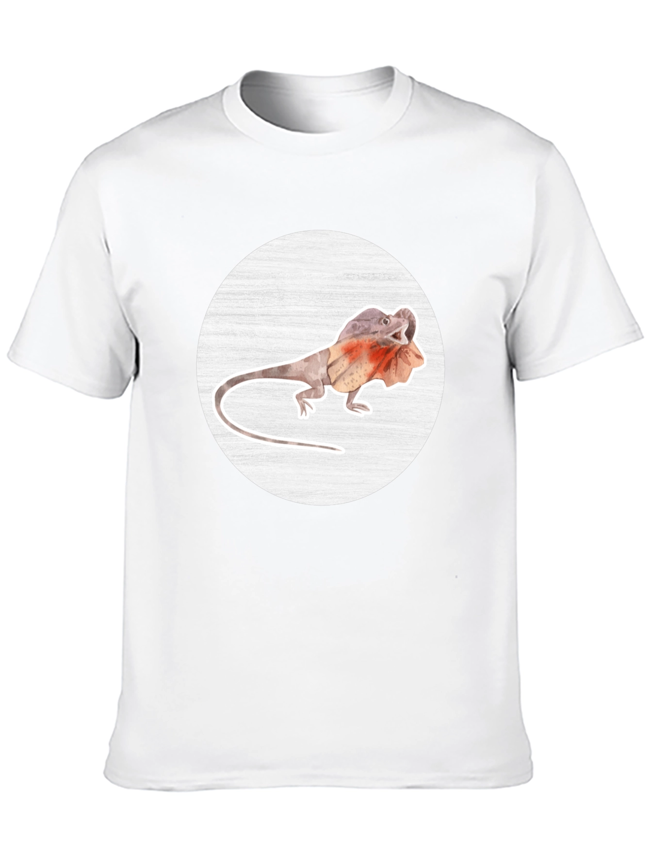Frilled-Neck Lizard Graphic Tee - Unique Animal T-Shirt