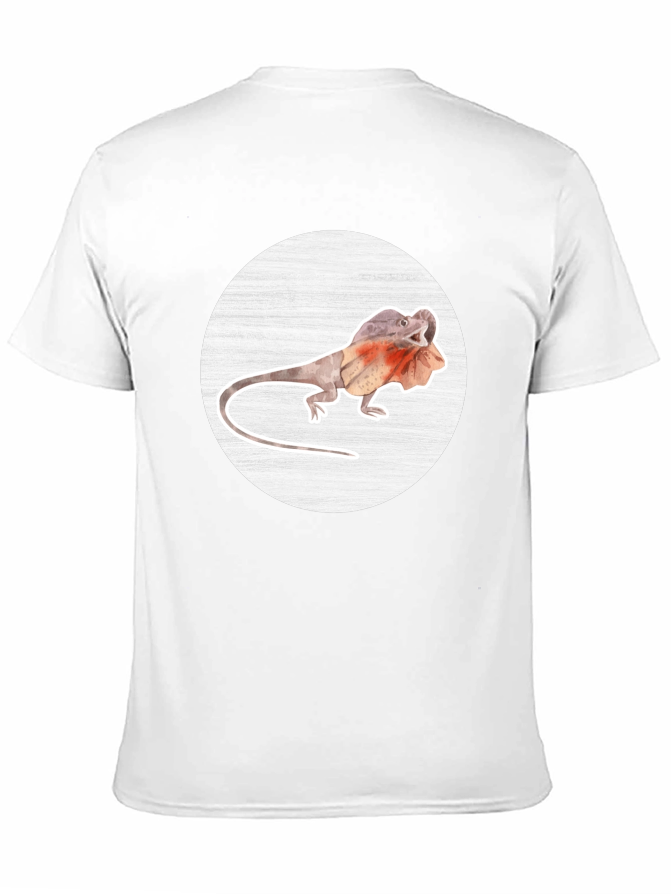 Frilled-Neck Lizard Graphic Tee - Unique Animal T-Shirt
