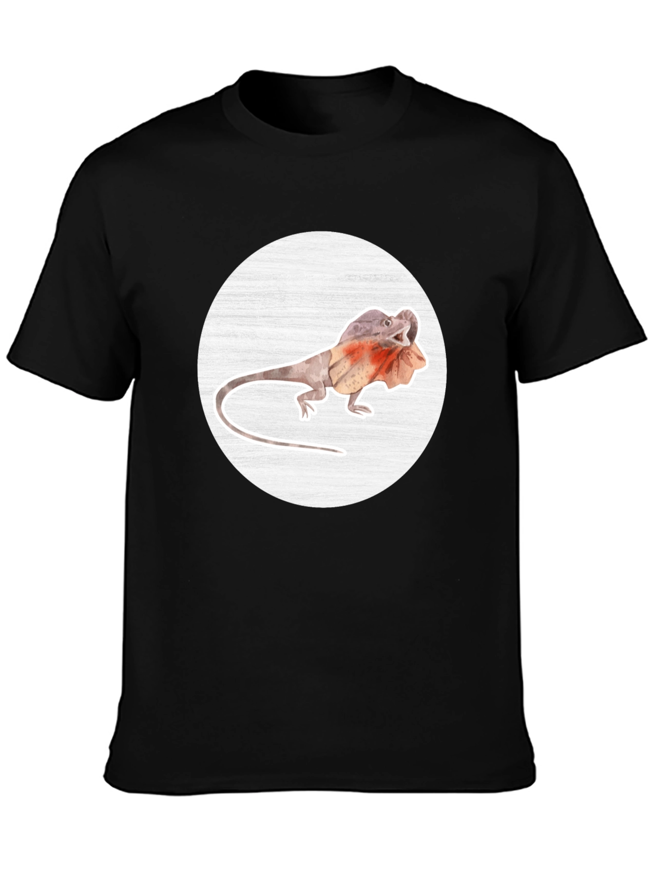 Frilled-Neck Lizard Graphic Tee - Unique Animal T-Shirt