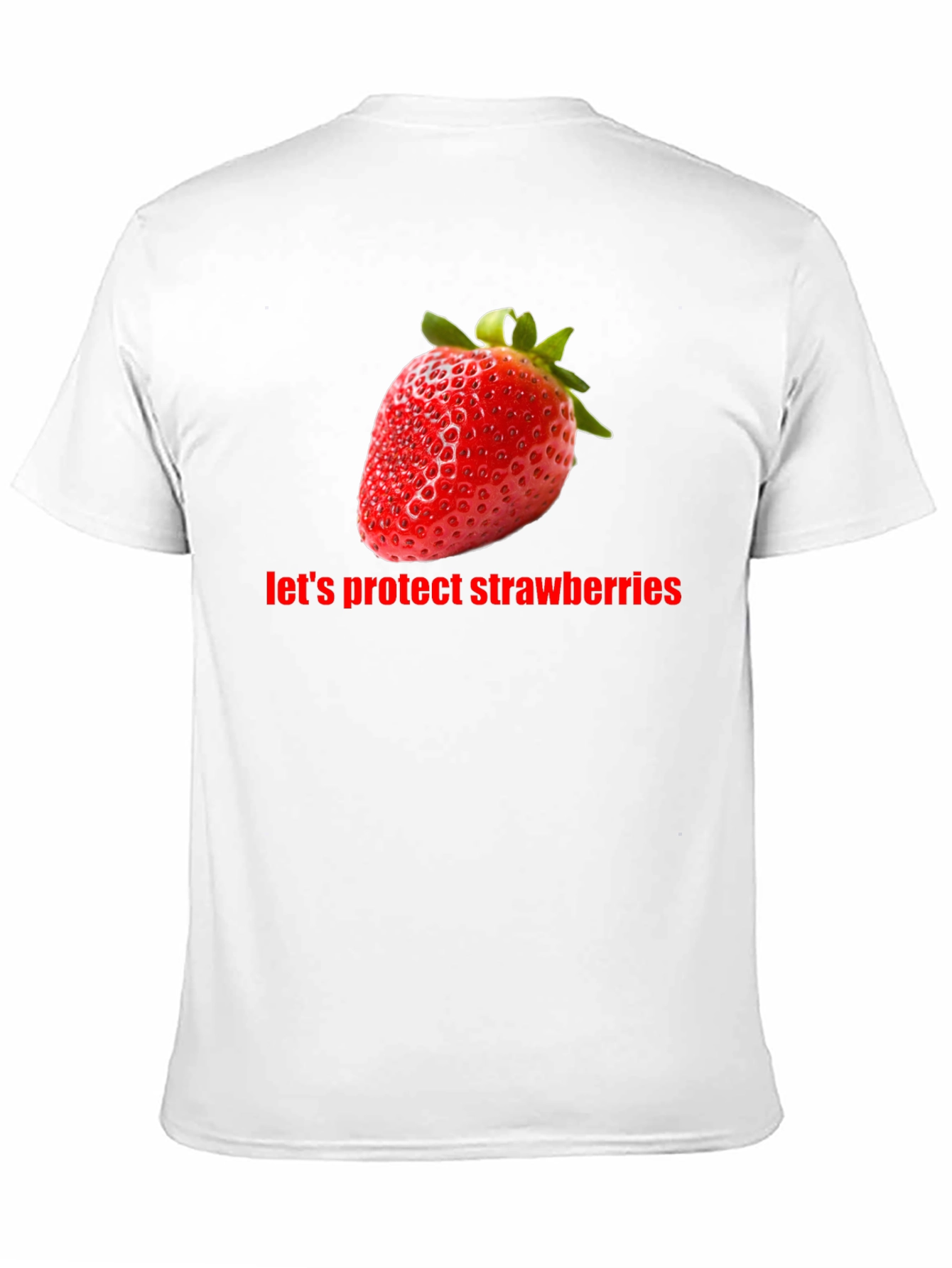 Protect Strawberries Tee - Black Unisex T-Shirt