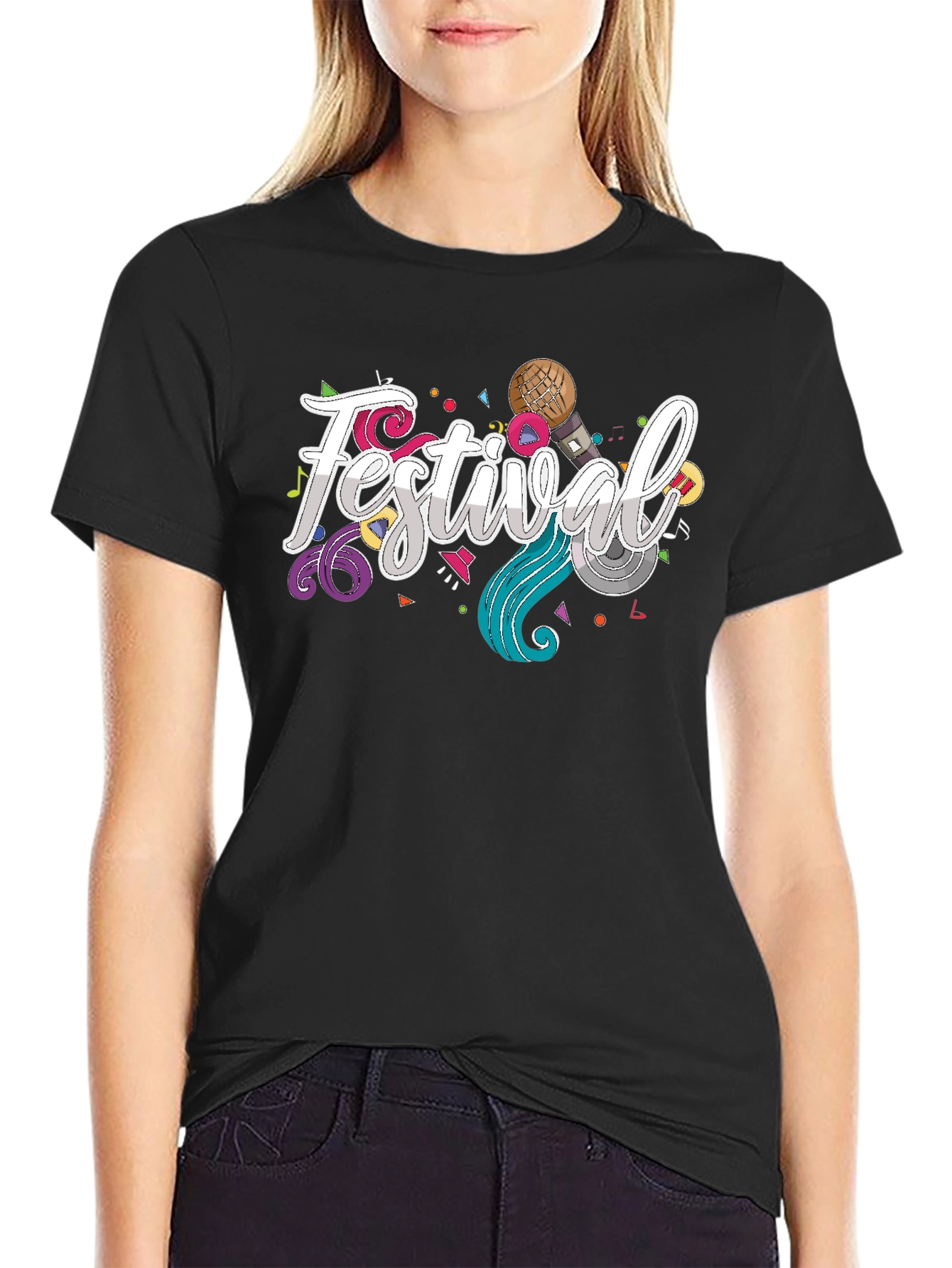 Festival Graphic T-Shirt - Stylish Party Tee