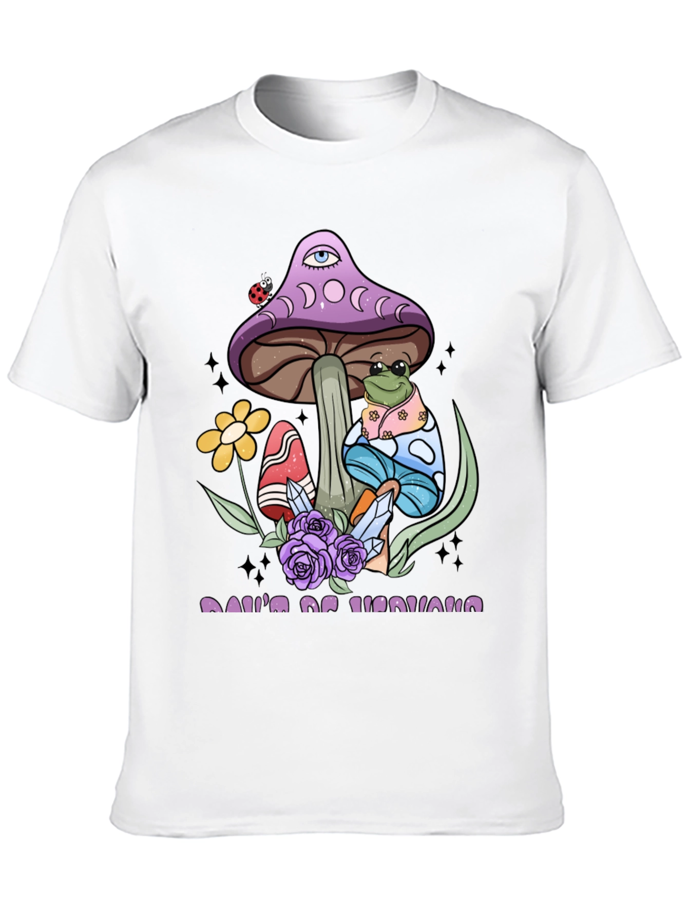 Mystical Frog & Mushroom Graphic Tee