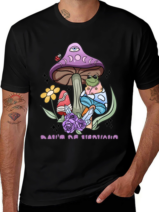 Mystical Frog & Mushroom Graphic Tee