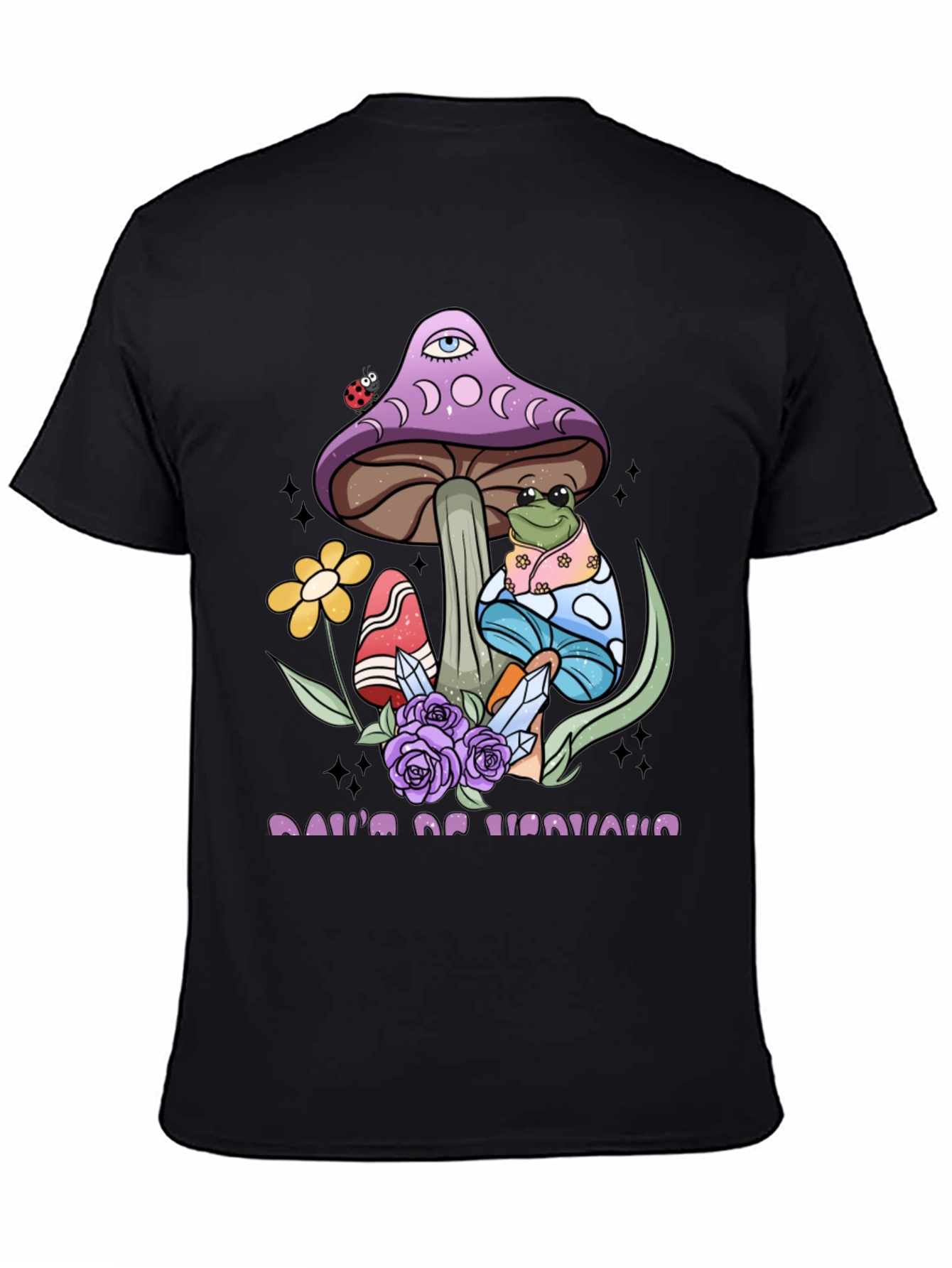 Mystical Frog & Mushroom Graphic Tee