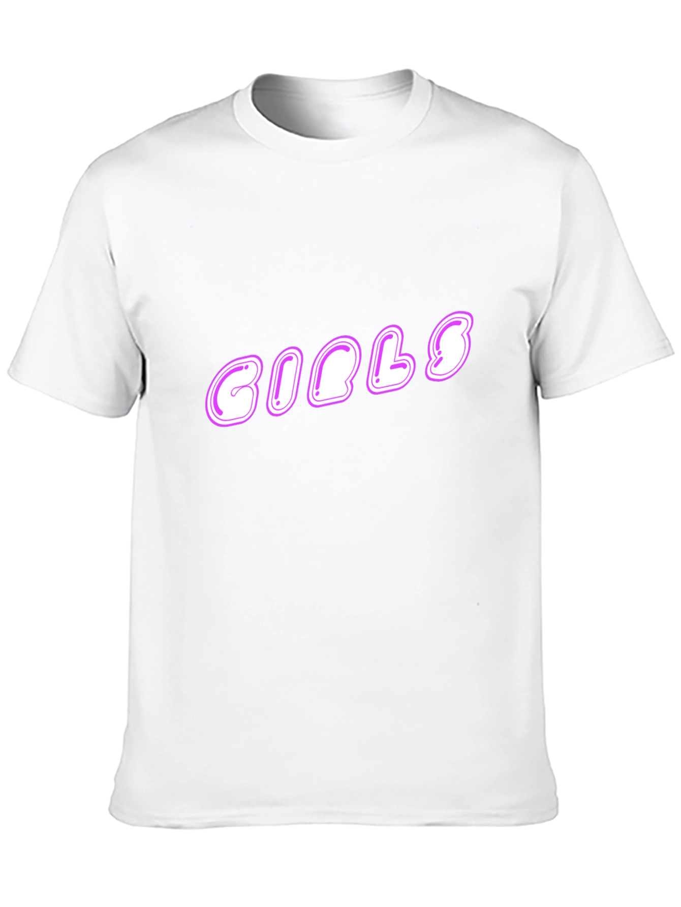 Girls Graphic Print Black T-Shirt