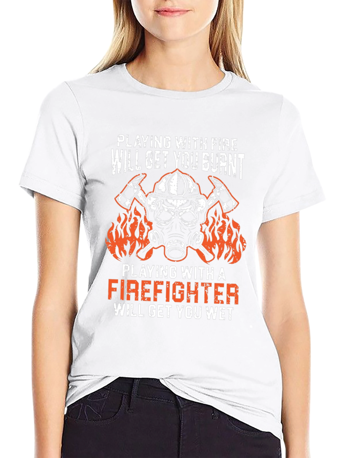 Firefighter T-Shirt: Playing With Fire Design