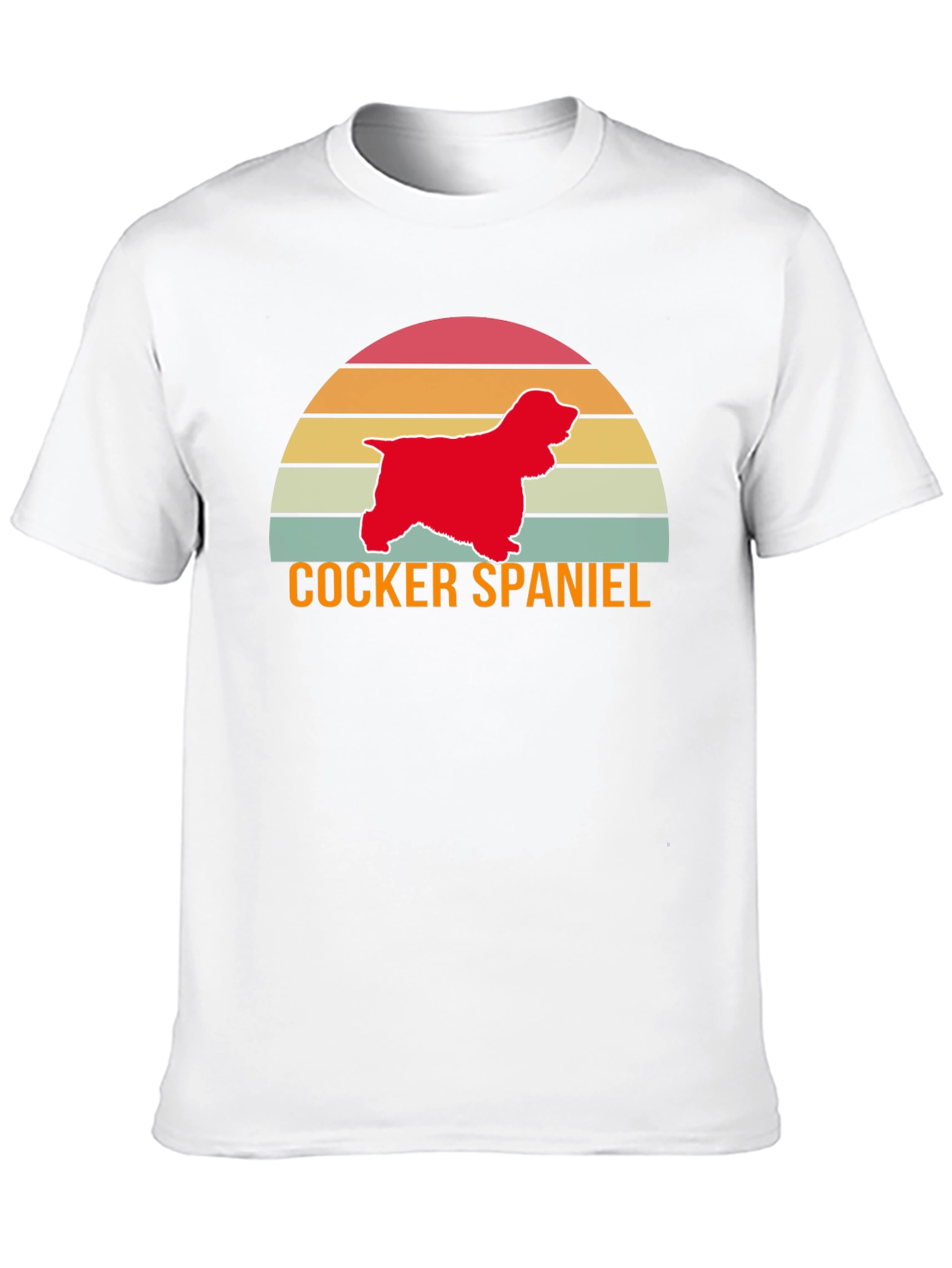 Cocker Spaniel Retro Sunset T-Shirt