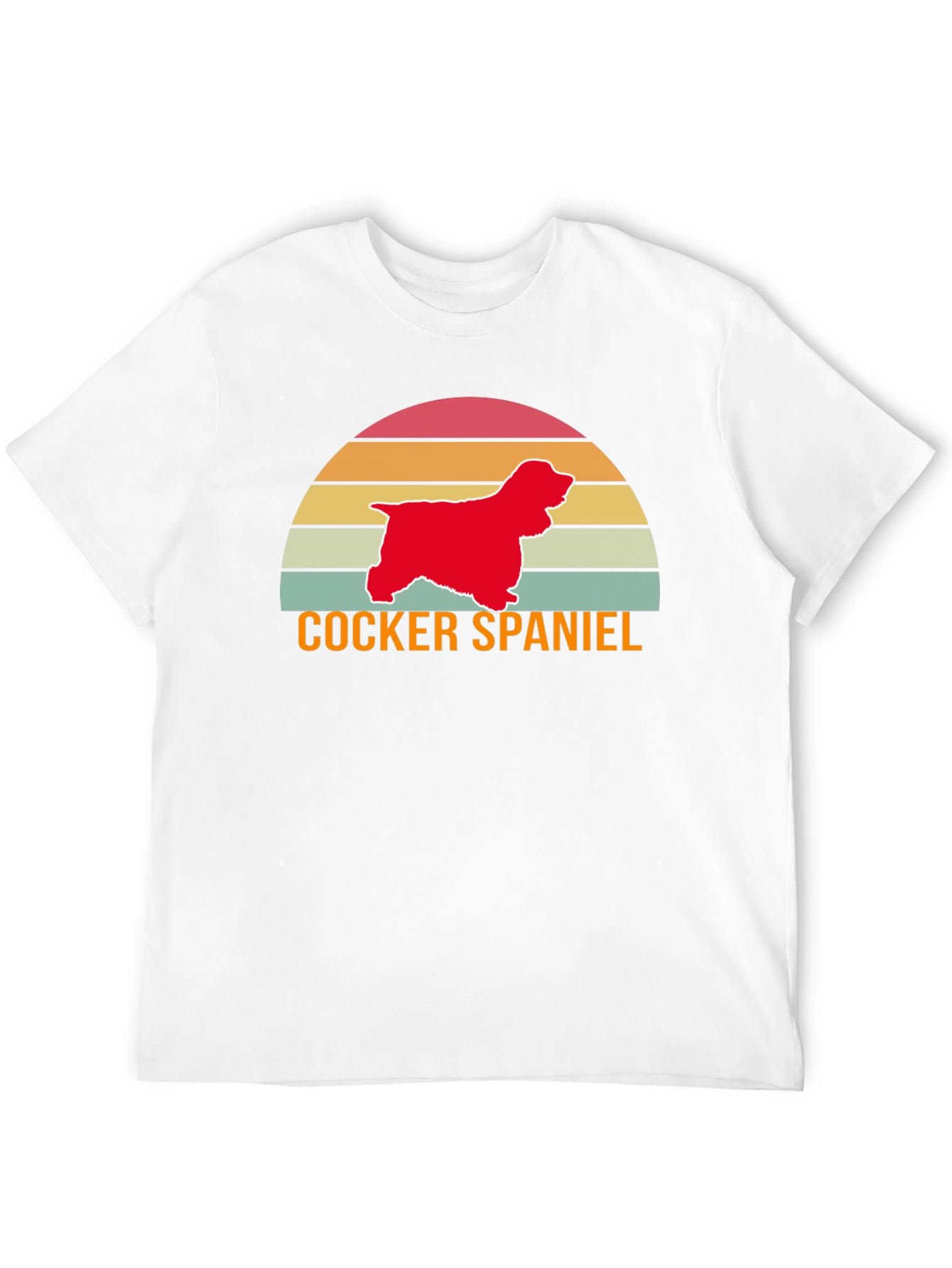 Cocker Spaniel Retro Sunset T-Shirt