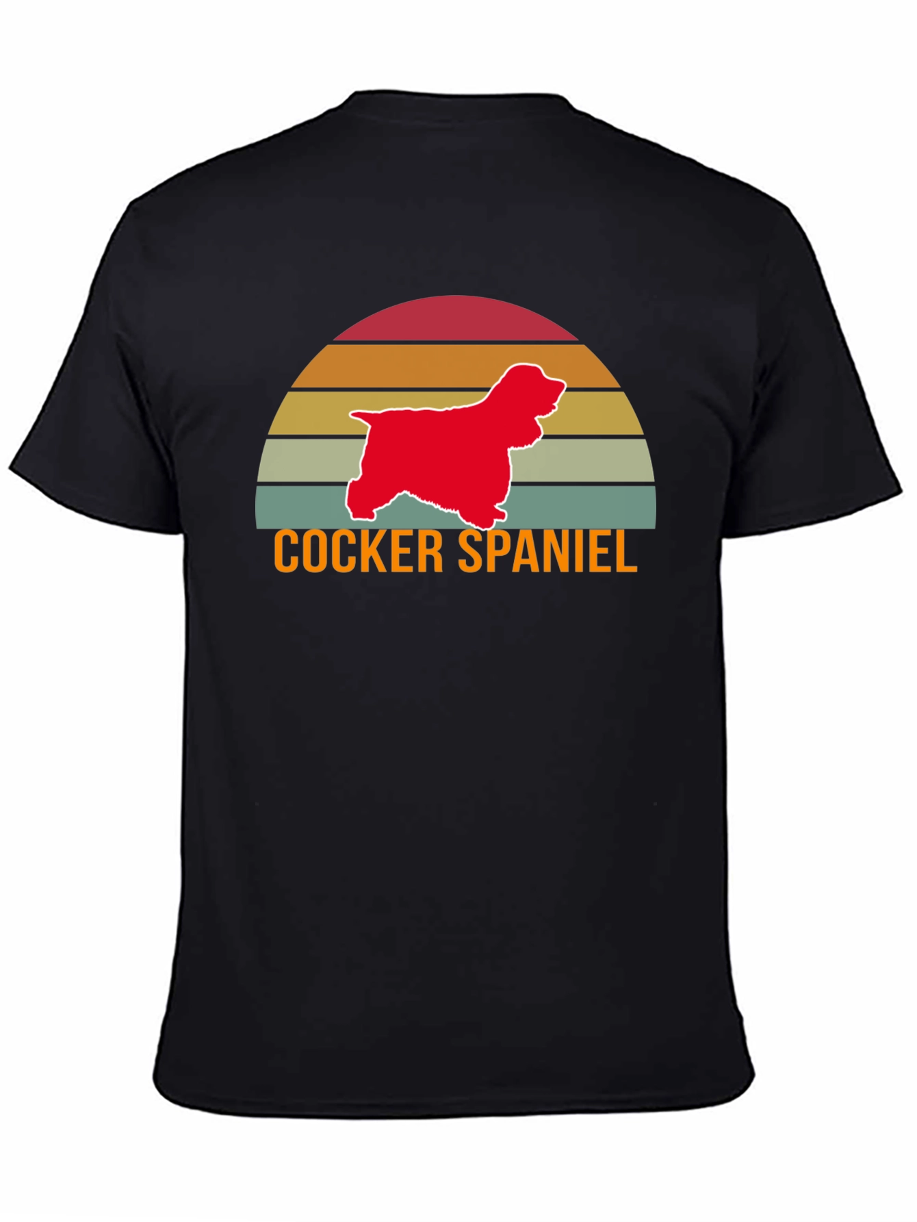 Cocker Spaniel Retro Sunset T-Shirt