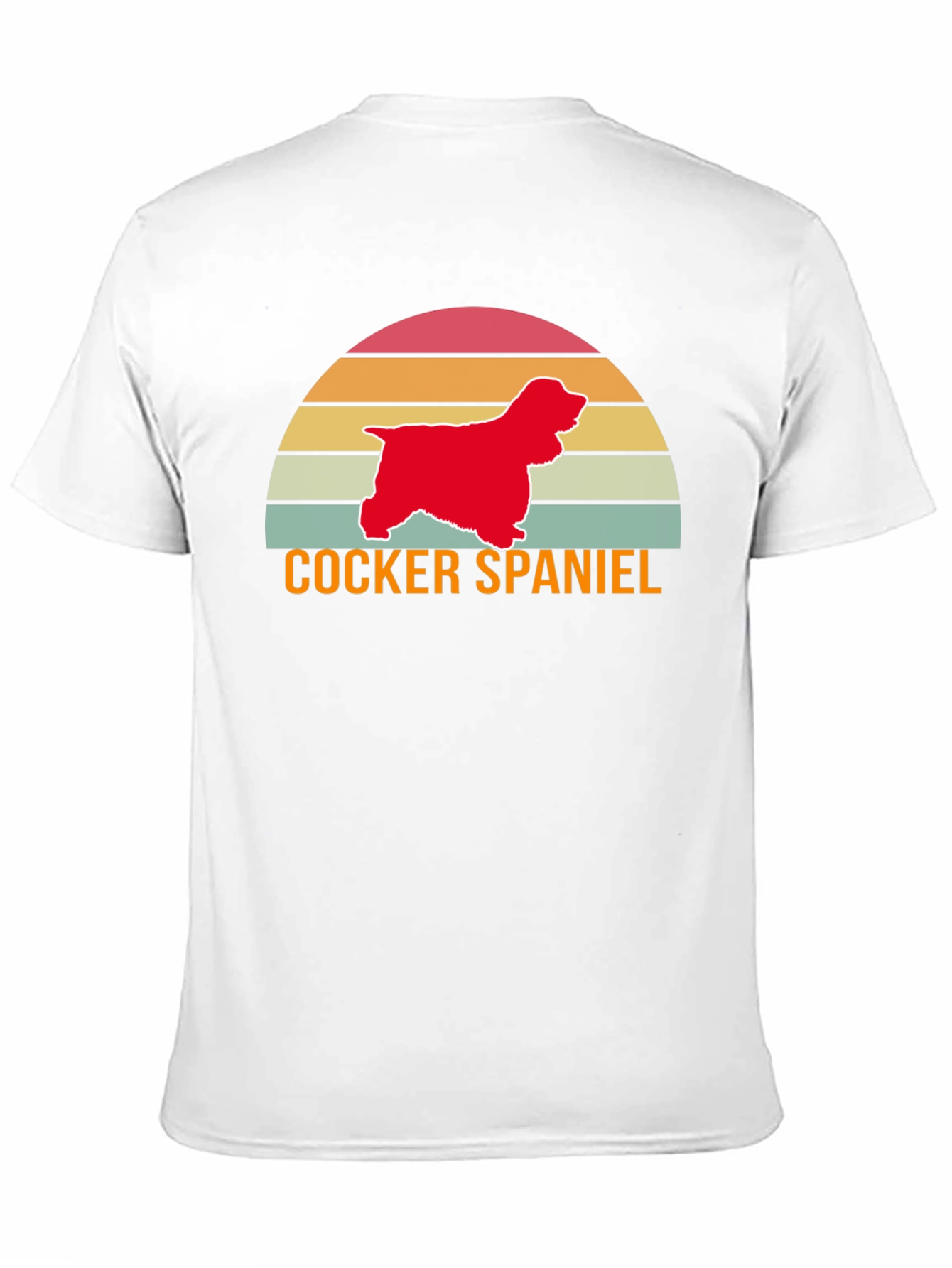Cocker Spaniel Retro Sunset T-Shirt