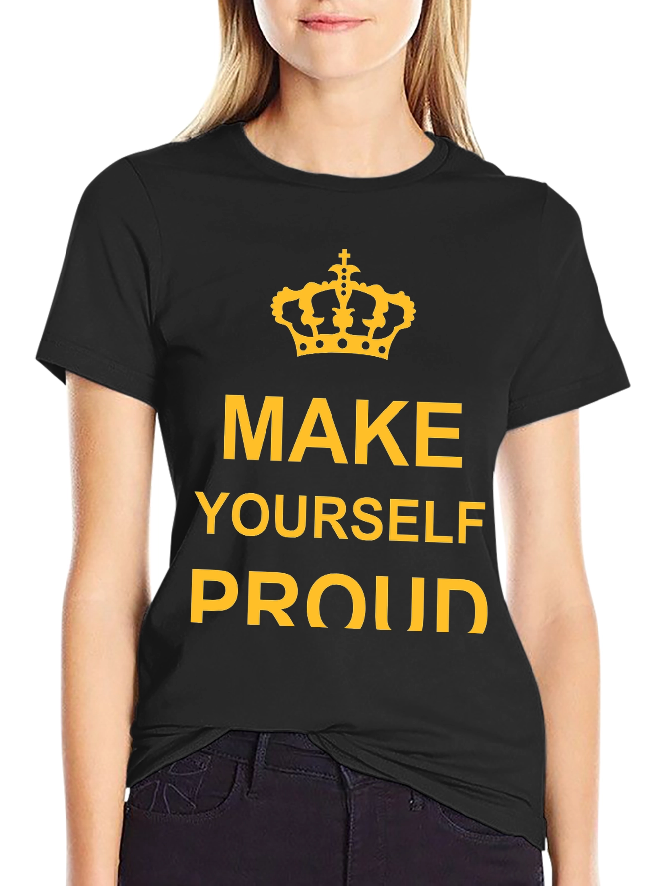 Make Yourself Proud Black Graphic Tee