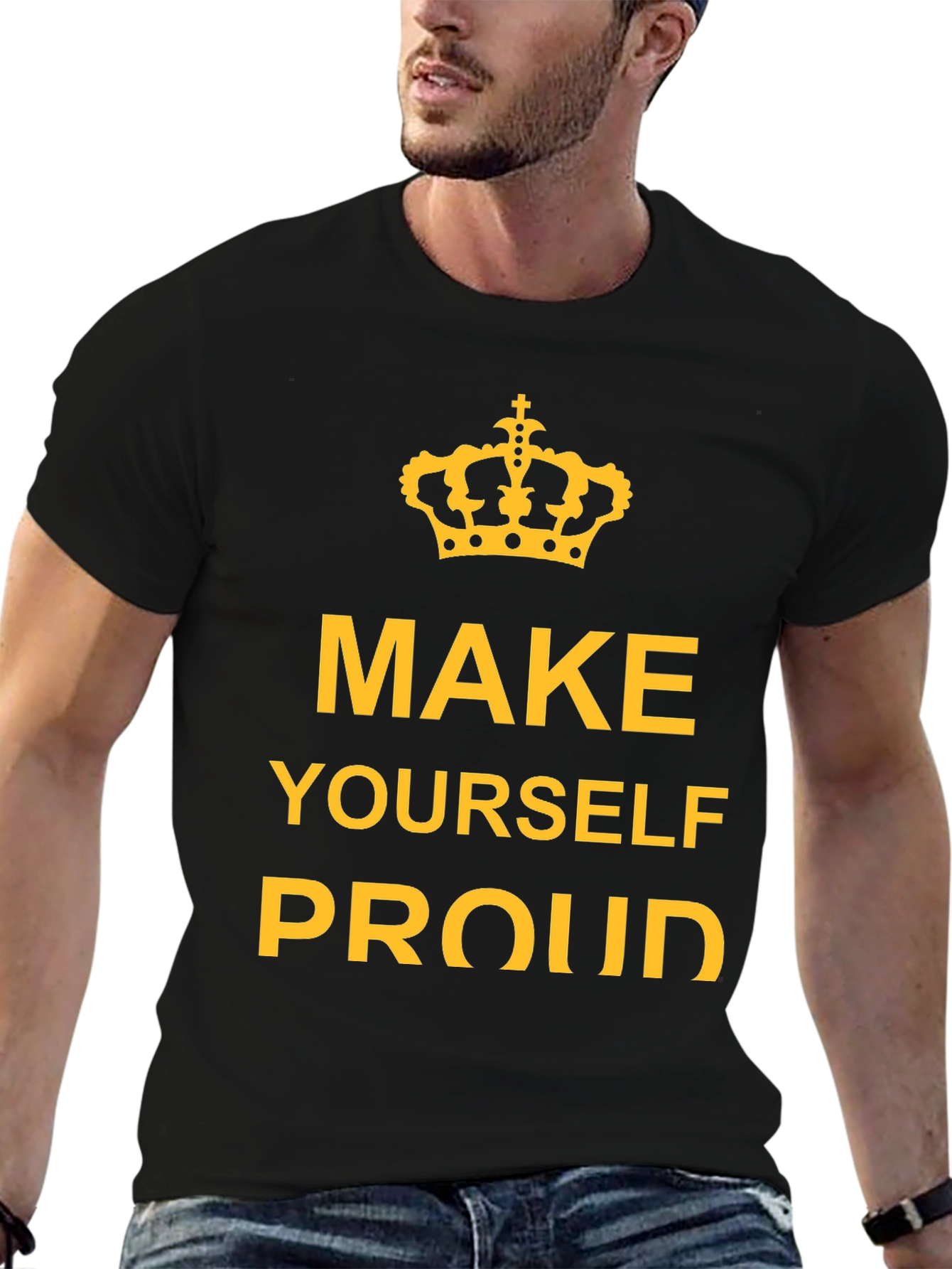 Make Yourself Proud Black Graphic Tee