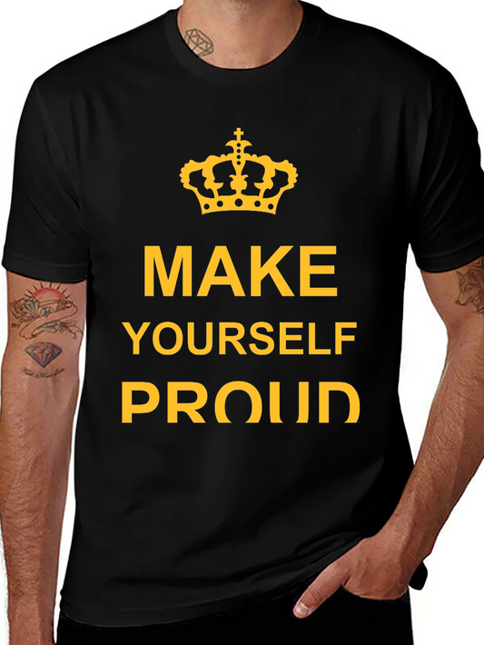 Make Yourself Proud Black Graphic Tee