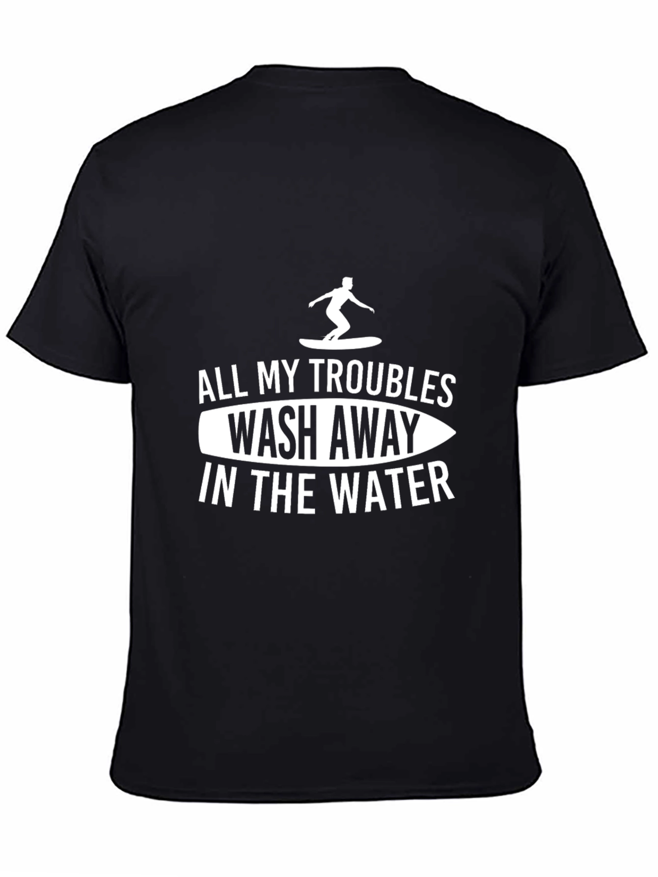 Surfer Graphic T-Shirt - All My Troubles Wash Away