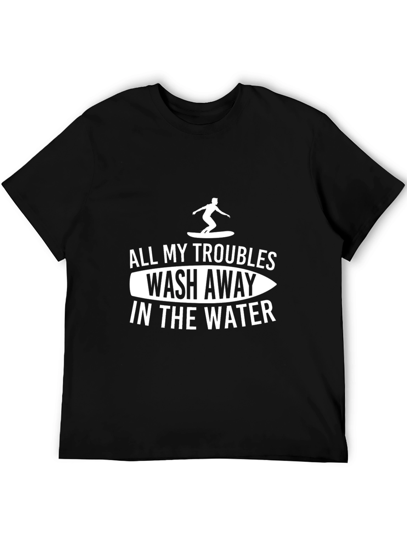 Surfer Graphic T-Shirt - All My Troubles Wash Away