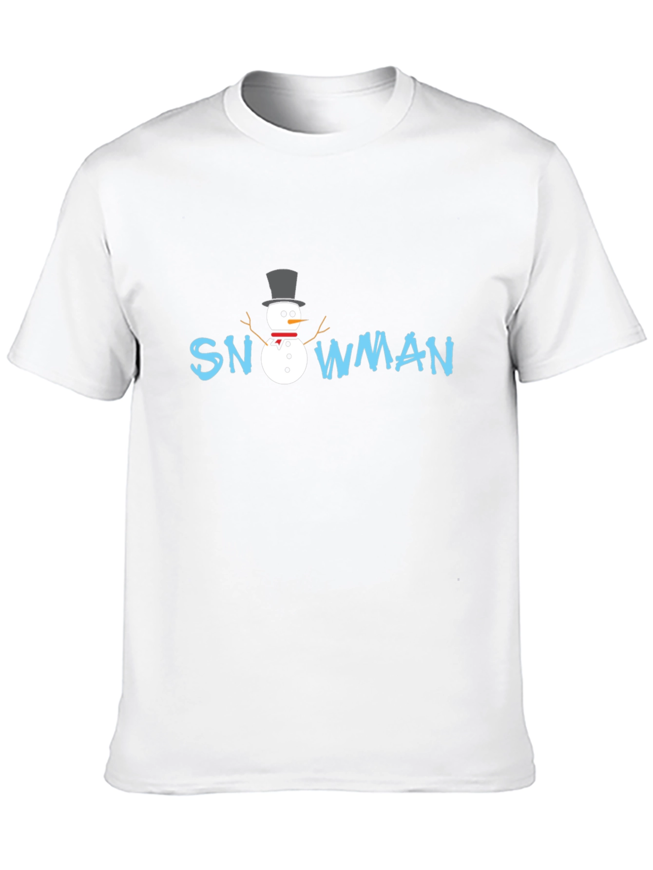 Snowman Graphic T-Shirt - Festive Holiday Style