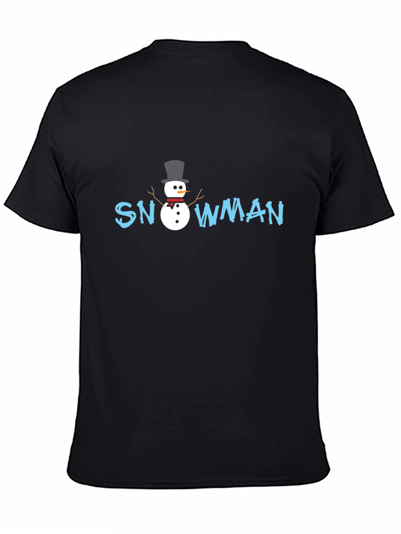 Snowman Graphic T-Shirt - Festive Holiday Style