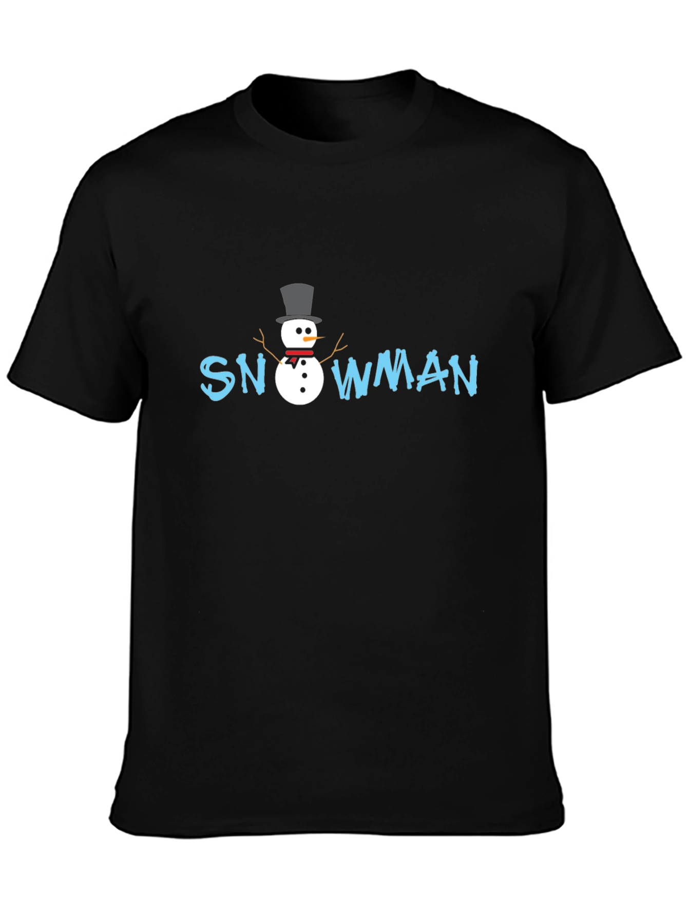 Snowman Graphic T-Shirt - Festive Holiday Style