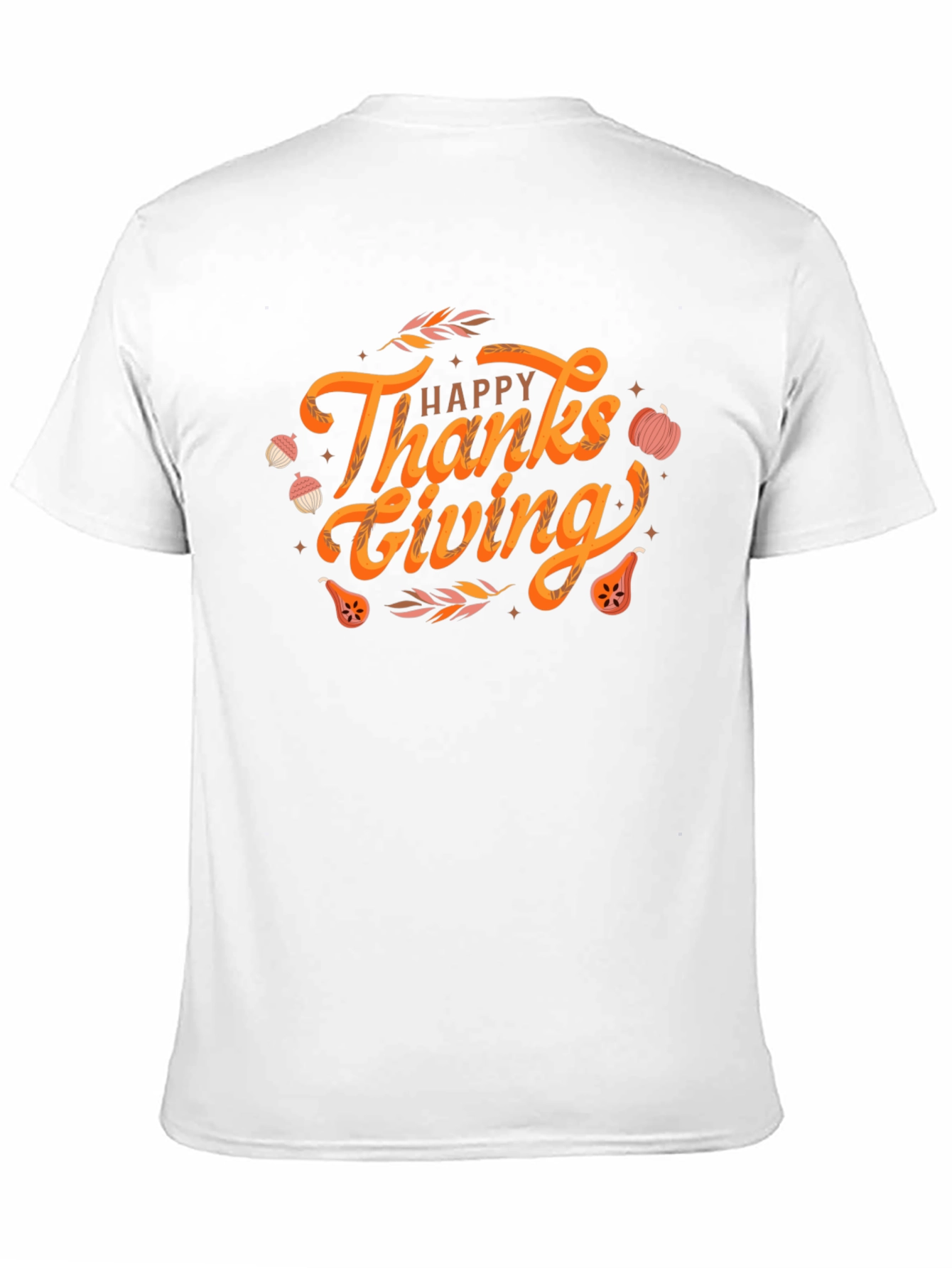Happy Thanksgiving Graphic Tee - Black