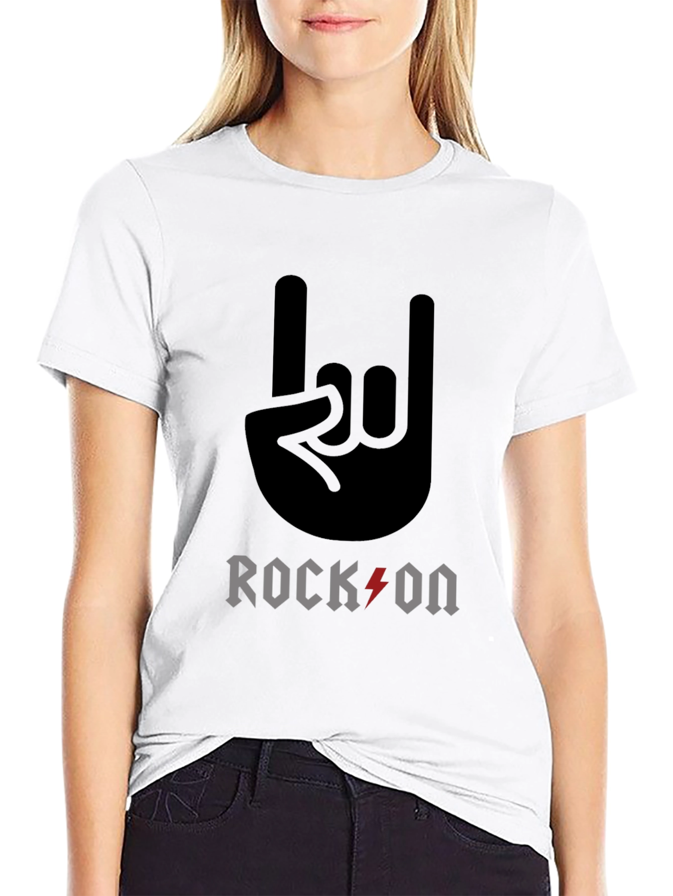 Rock On Graphic Tee - Classic Black