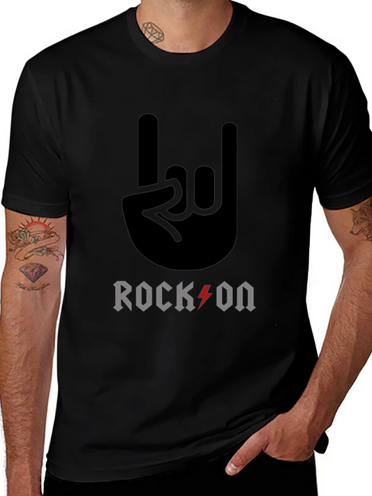 Rock On Graphic Tee - Classic Black