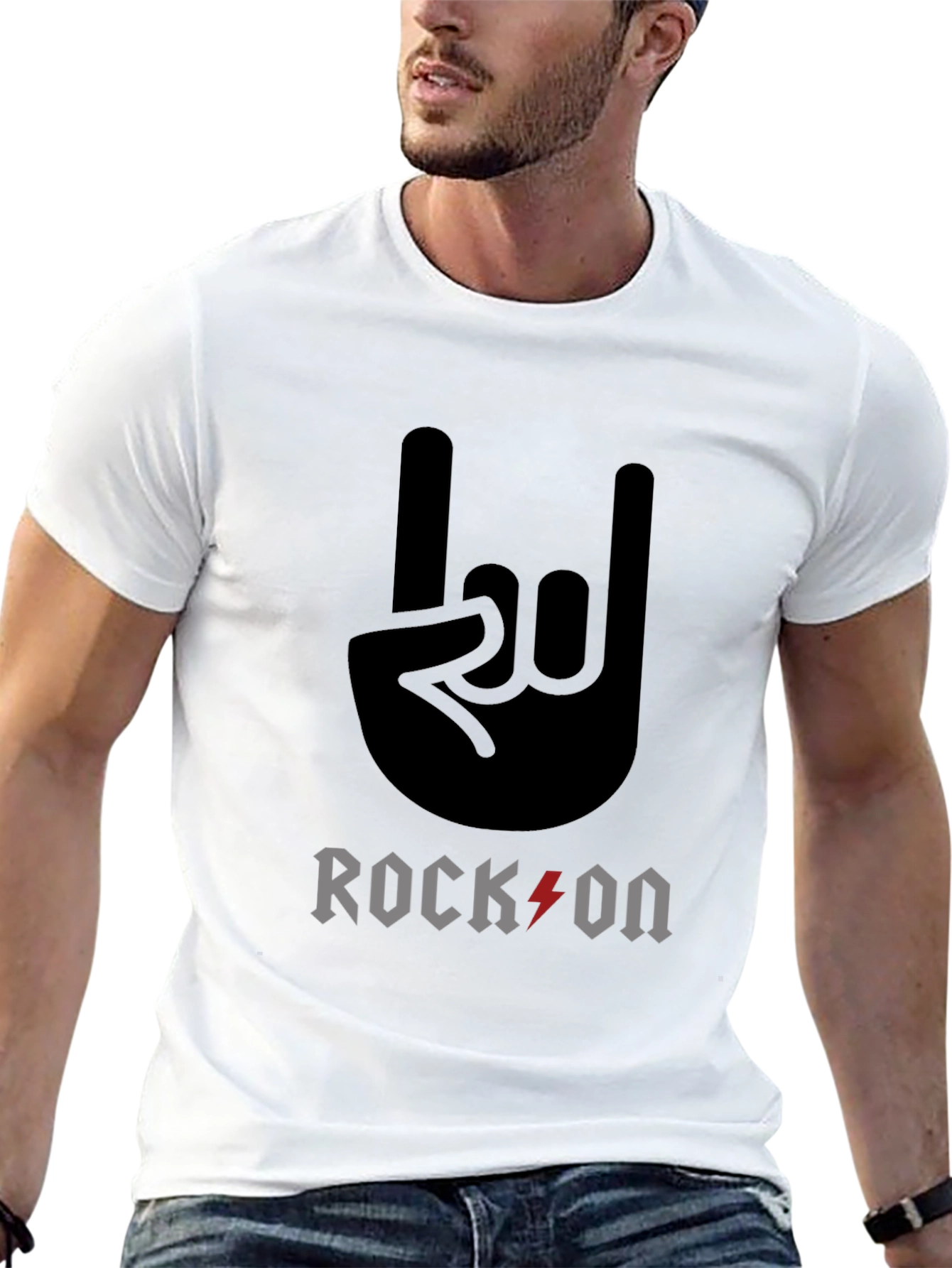Rock On Graphic Tee - Classic Black