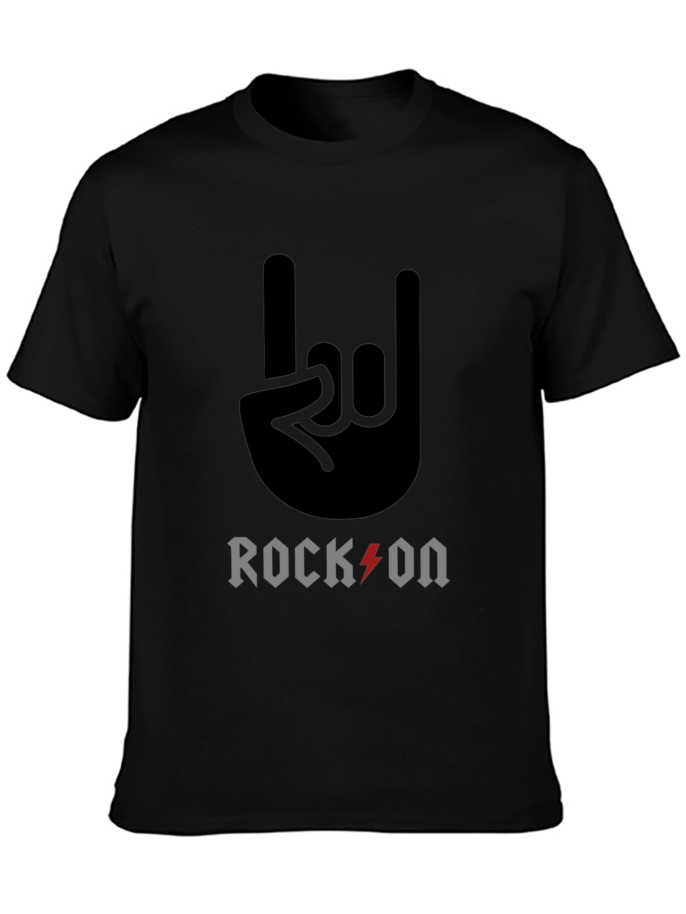 Rock On Graphic Tee - Classic Black