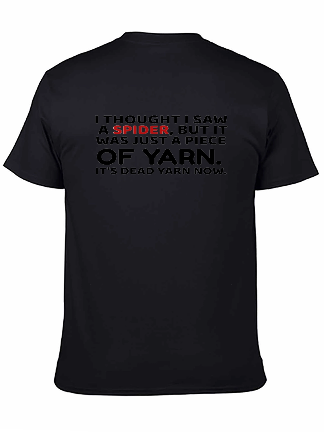 Funny Spider Yarn Graphic T-Shirt