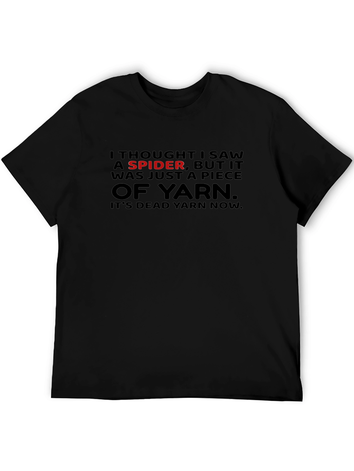 Funny Spider Yarn Graphic T-Shirt