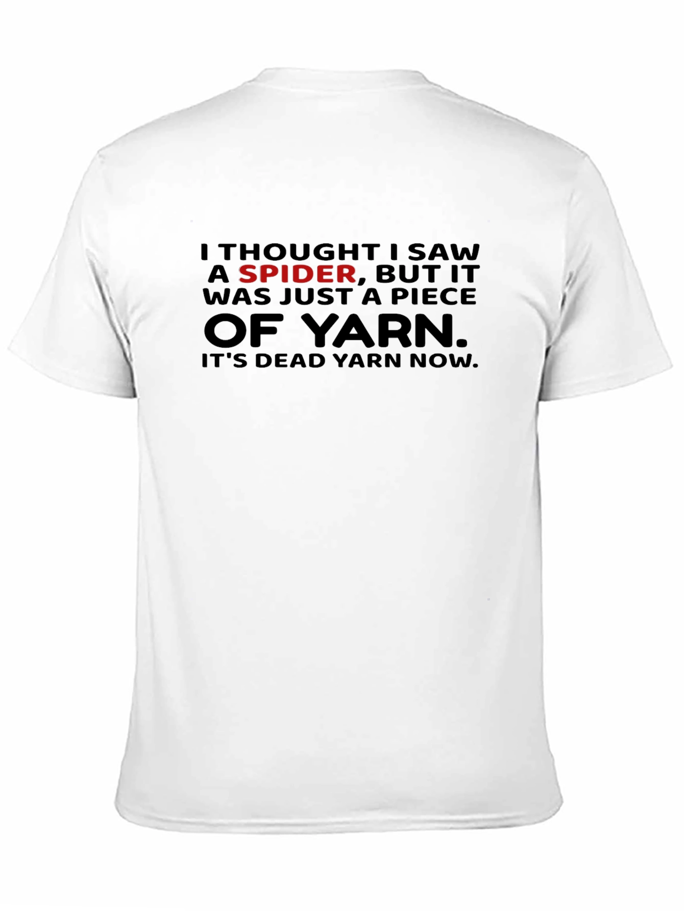 Funny Spider Yarn Graphic T-Shirt
