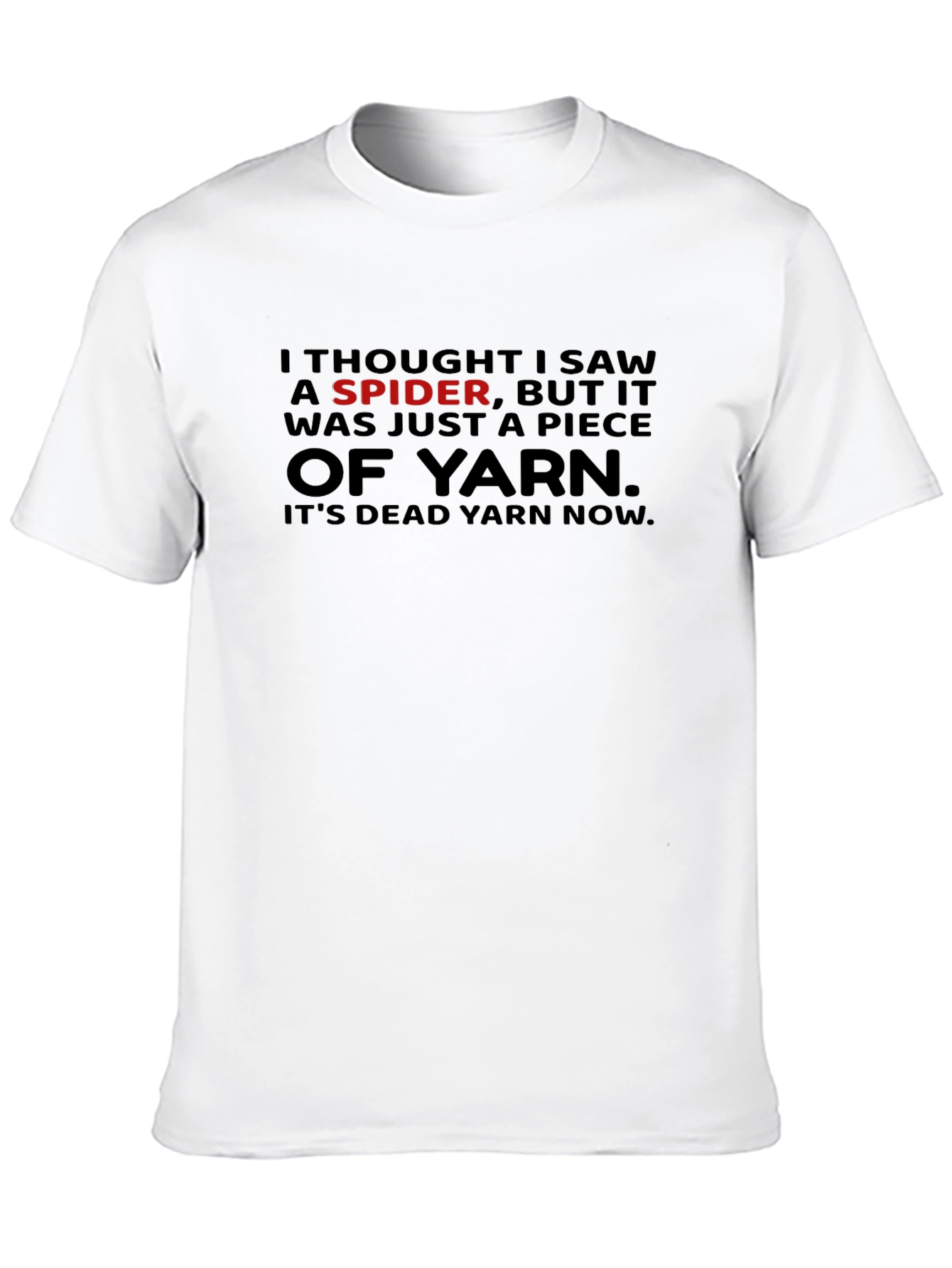 Funny Spider Yarn Graphic T-Shirt