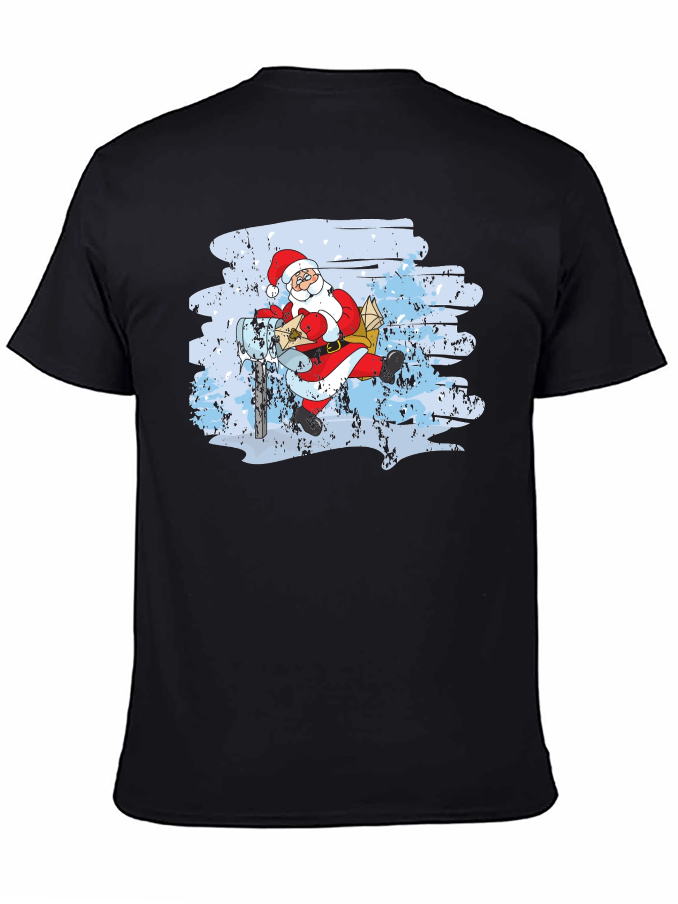 Santa on Scooter Graphic Tee - Holiday Cheer