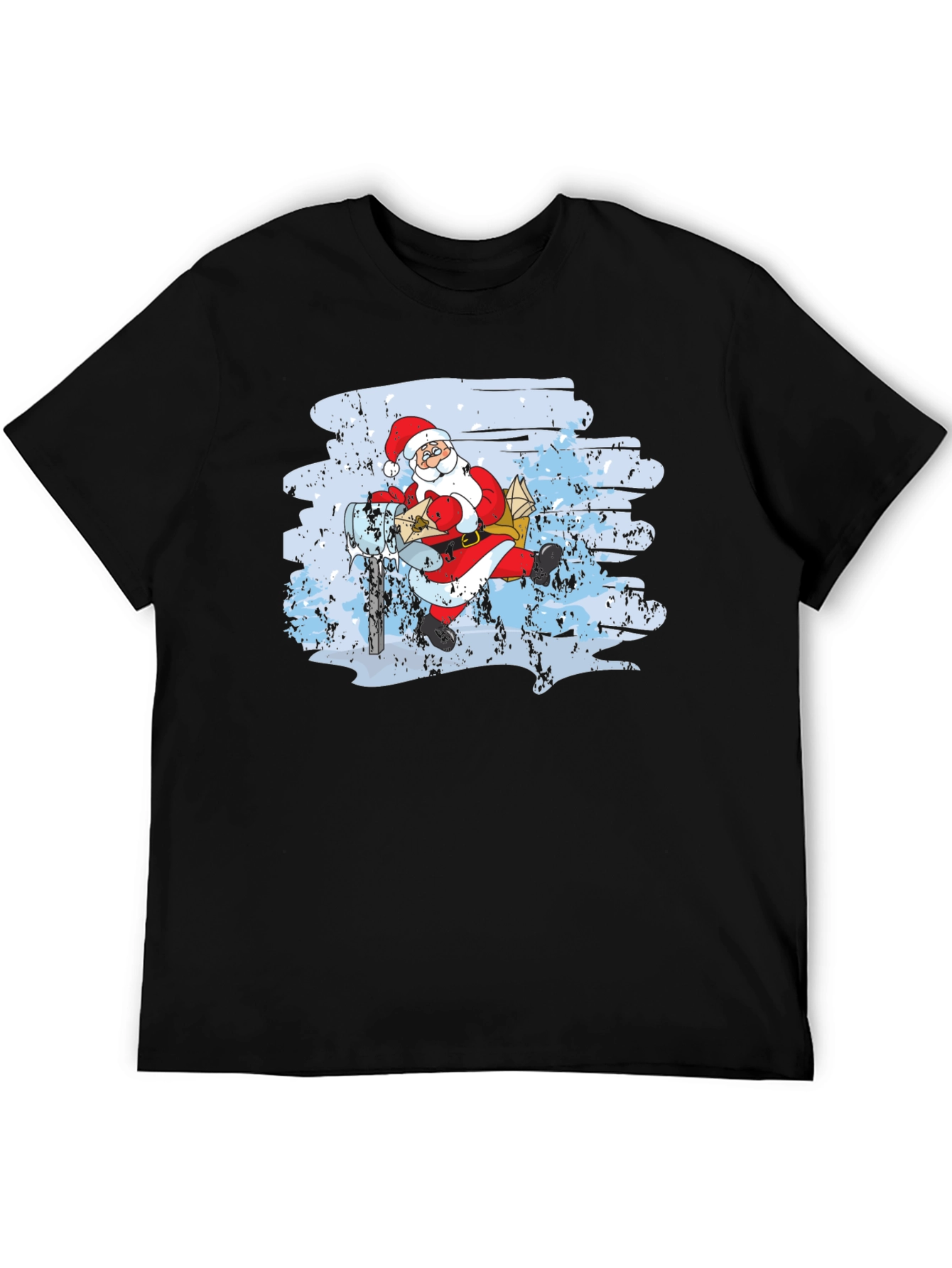 Santa on Scooter Graphic Tee - Holiday Cheer
