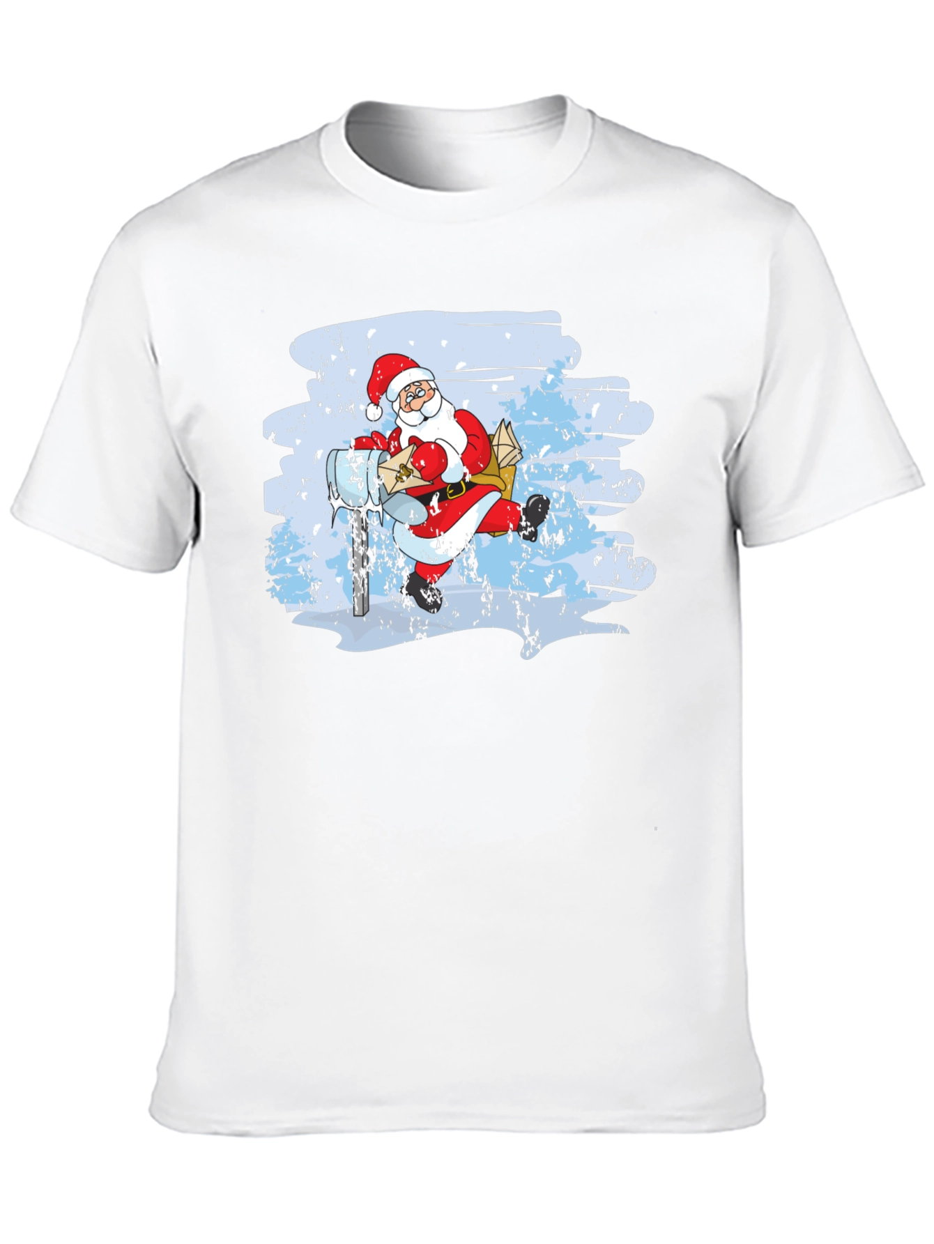 Santa on Scooter Graphic Tee - Holiday Cheer