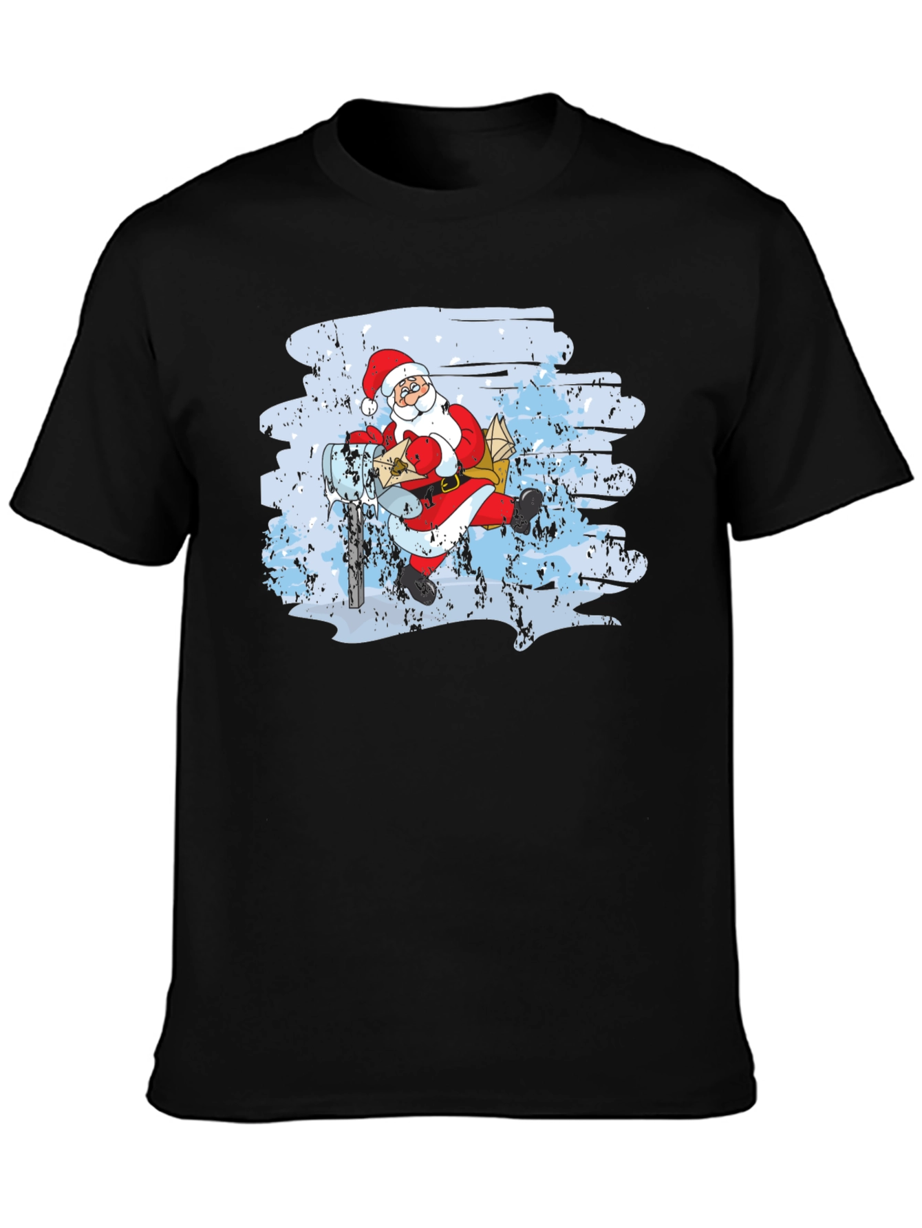 Santa on Scooter Graphic Tee - Holiday Cheer