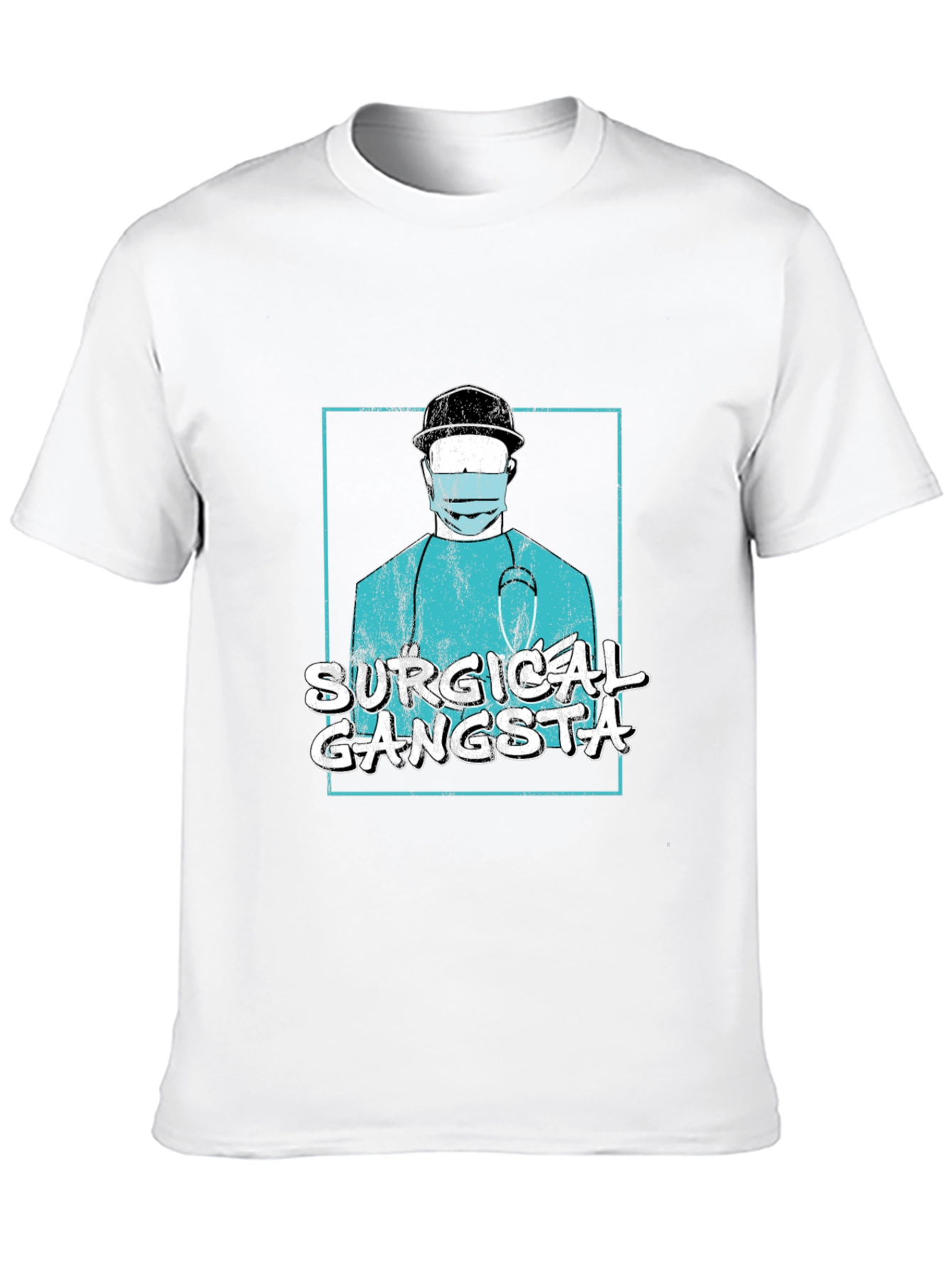 Surgical Gangsta Graphic T-Shirt - Black