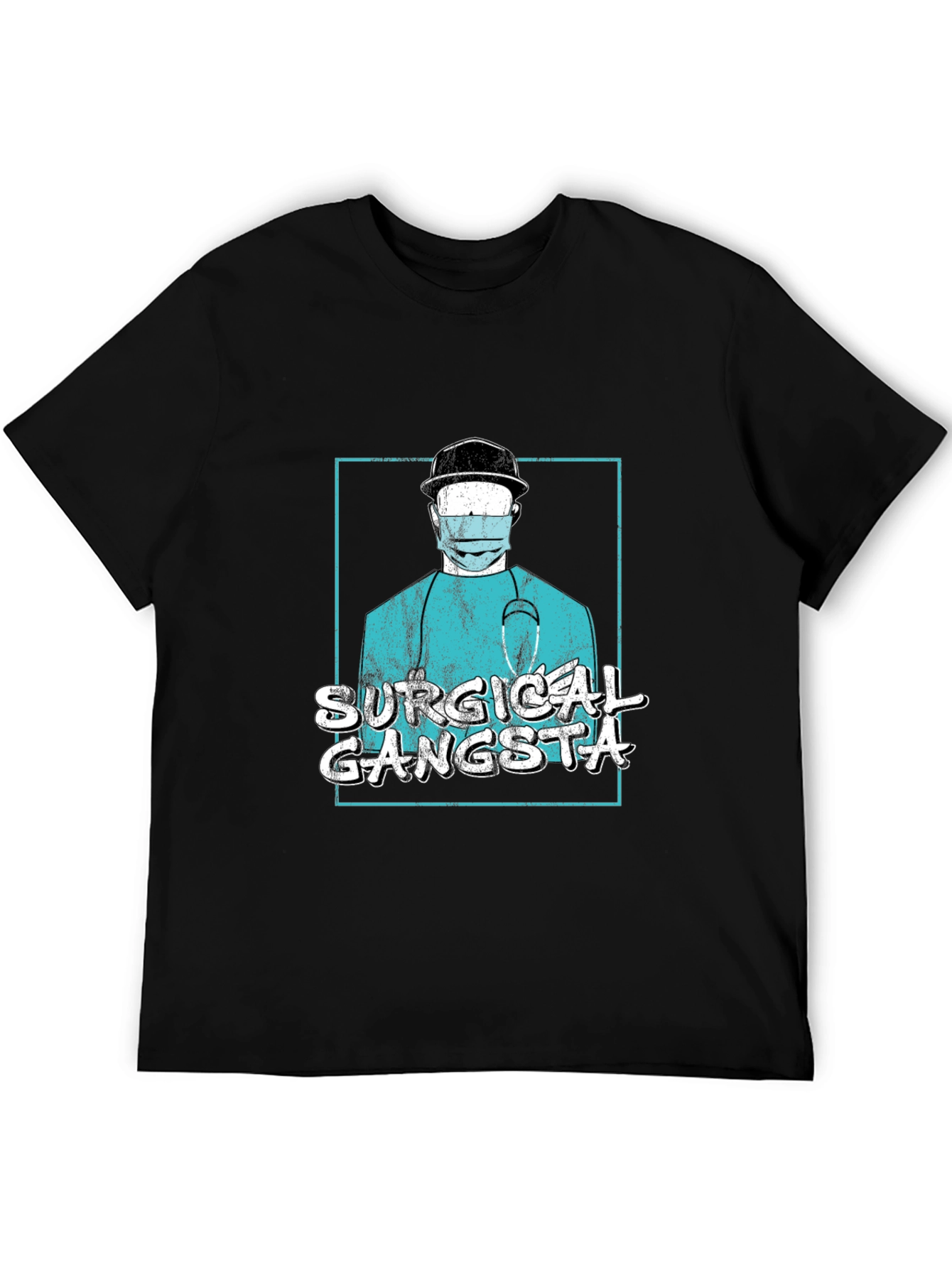 Surgical Gangsta Graphic T-Shirt - Black